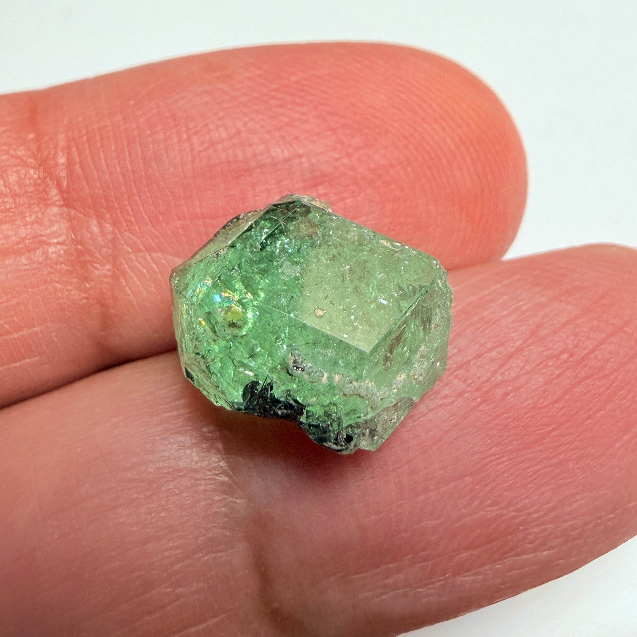 Merelani Mint Garnet Crystal Floater, 9.37ct, Tanzania, Untreated Unheated