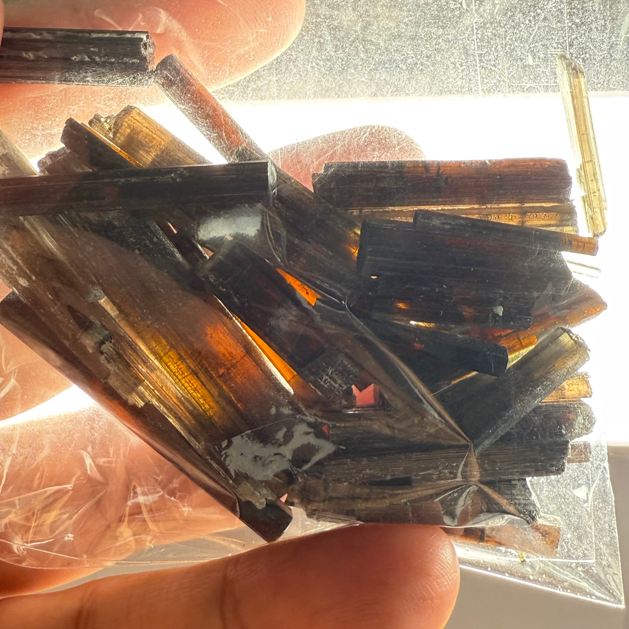 Tourmaline crystals bag, many transparent crystals here, Mwajanga, Tanzania, Untreated Unheated