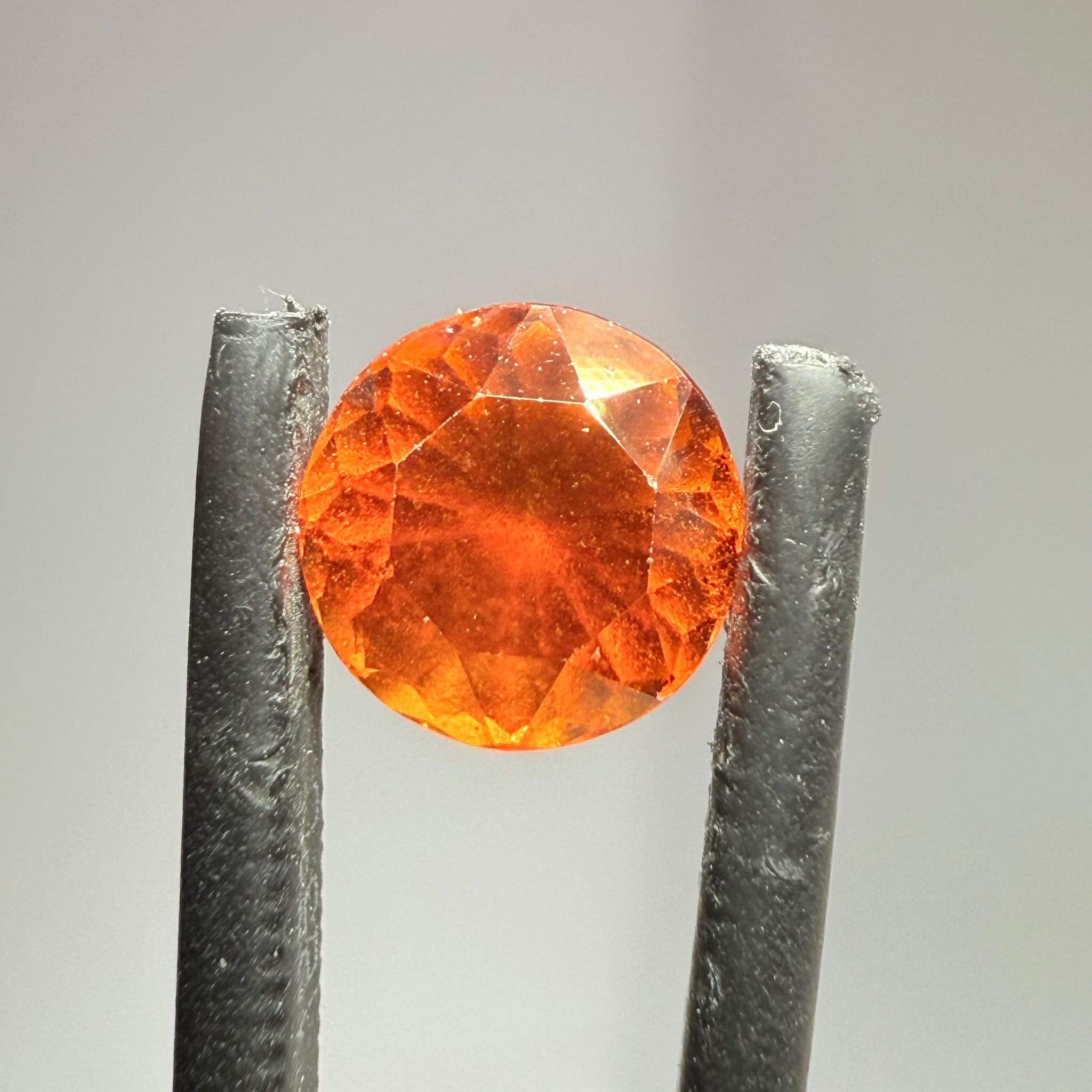 Hessonite Garnet, 1.77ct, Tanzania, Untreated Unheated, slight damage where the table meets the crown star facet, it’s not really noticeable, I have circled