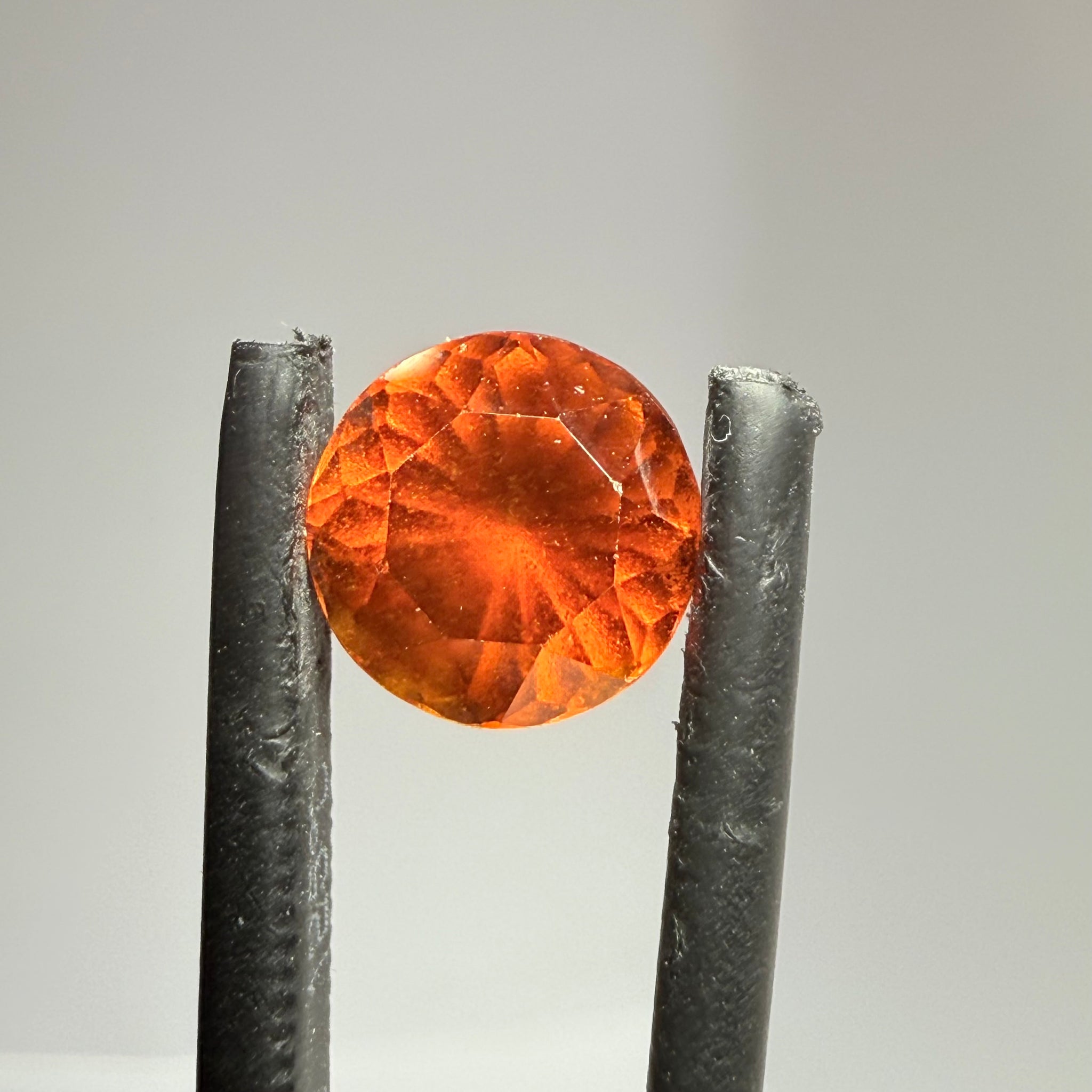 Hessonite Garnet, 1.77ct, Tanzania, Untreated Unheated, slight damage where the table meets the crown star facet, it’s not really noticeable, I have circled