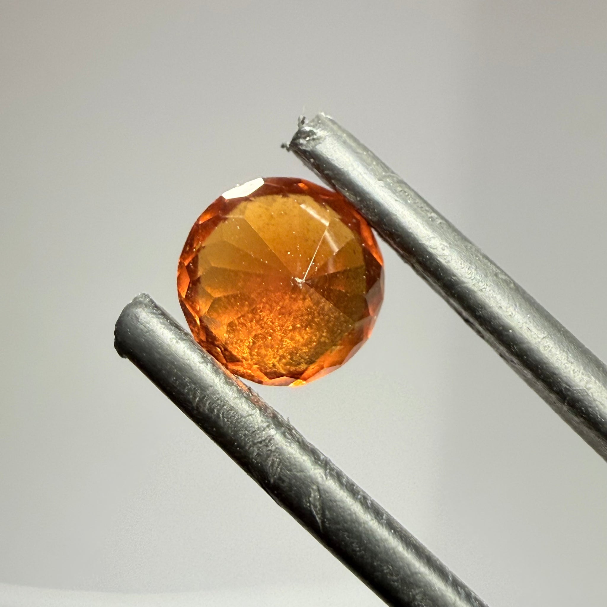 Hessonite Garnet, 1.77ct, Tanzania, Untreated Unheated, slight damage where the table meets the crown star facet, it’s not really noticeable, I have circled