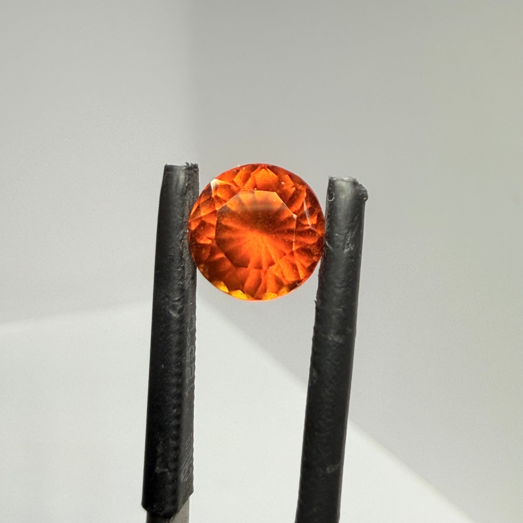 Hessonite Garnet, 1.77ct, Tanzania, Untreated Unheated, slight damage where the table meets the crown star facet, it’s not really noticeable, I have circled