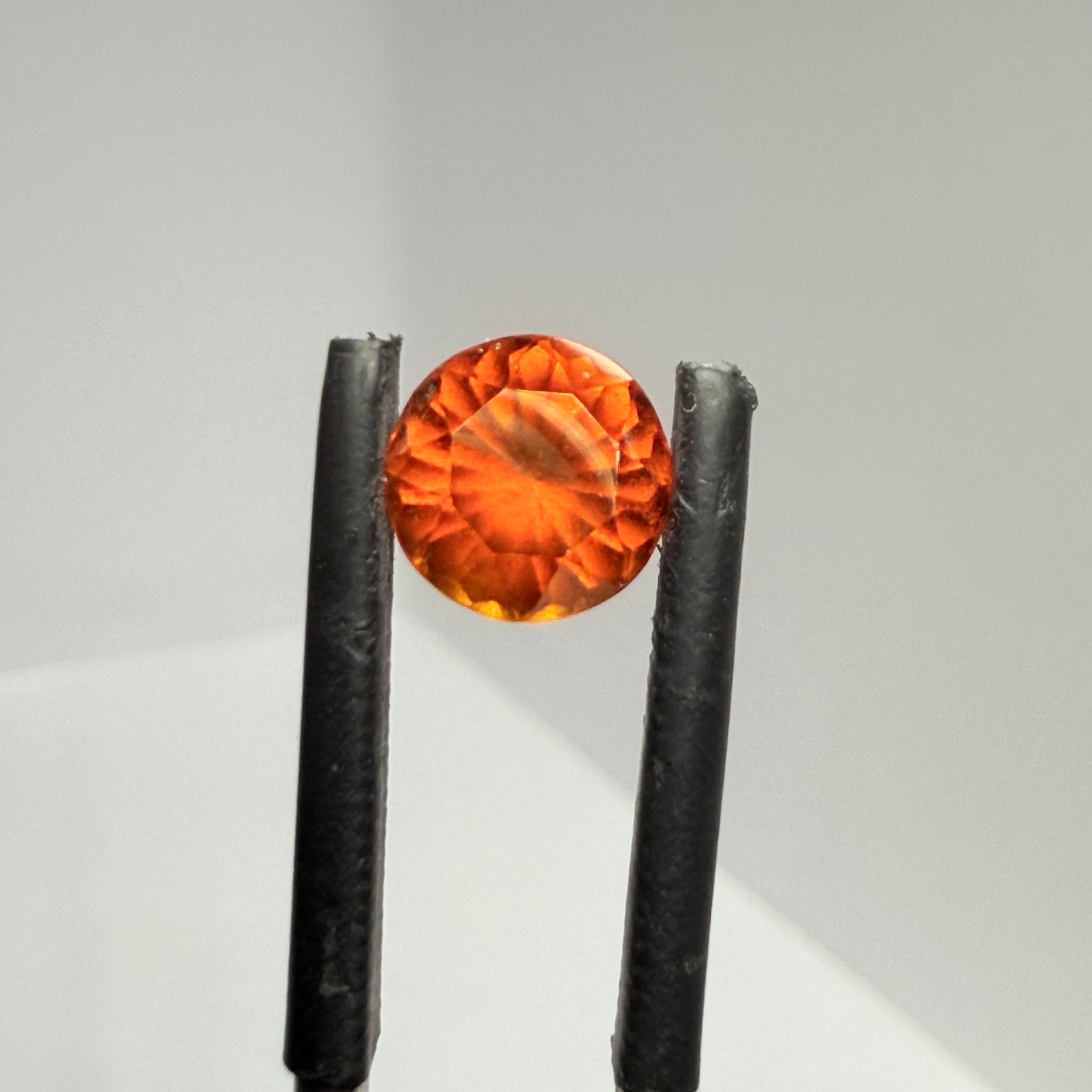 Hessonite Garnet, 1.77ct, Tanzania, Untreated Unheated, slight damage where the table meets the crown star facet, it’s not really noticeable, I have circled