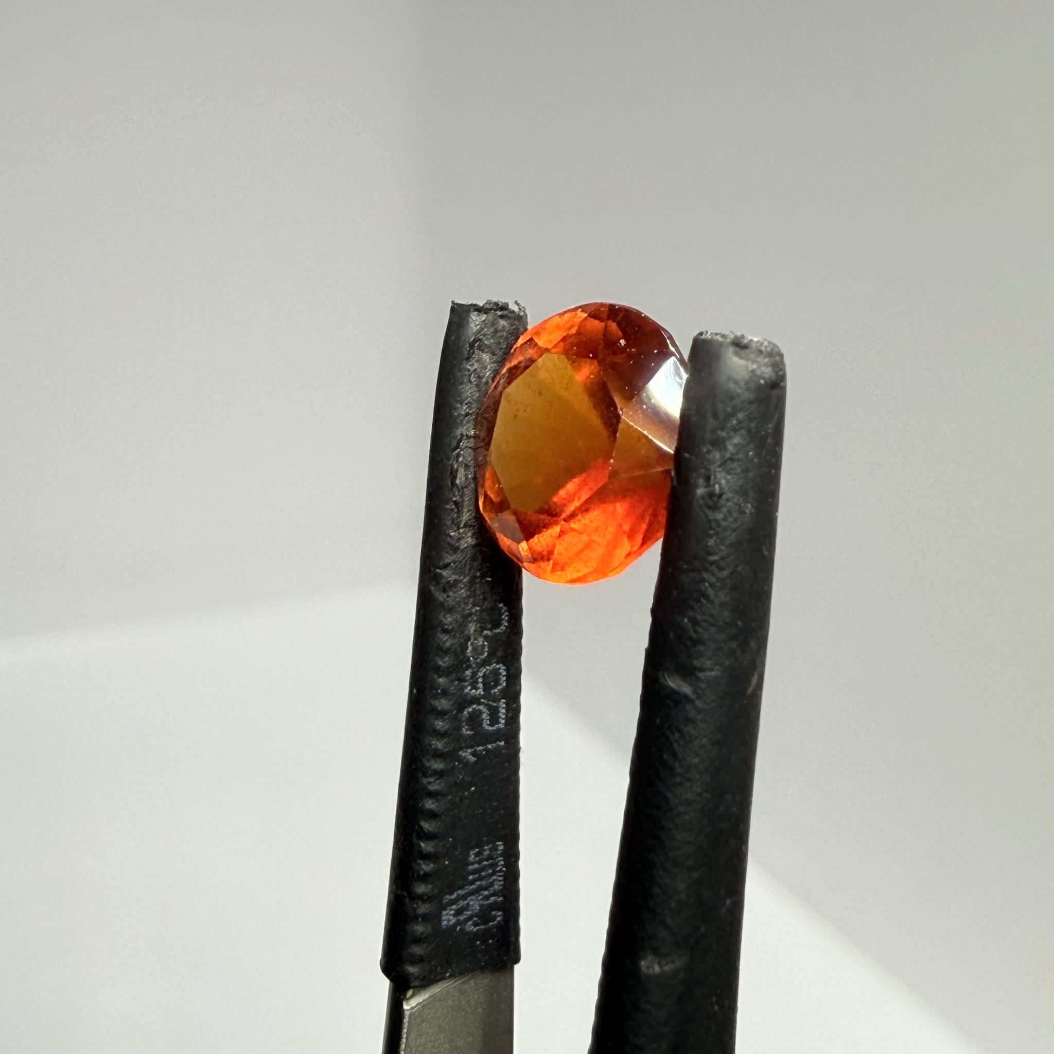 Hessonite Garnet, 1.77ct, Tanzania, Untreated Unheated, slight damage where the table meets the crown star facet, it’s not really noticeable, I have circled