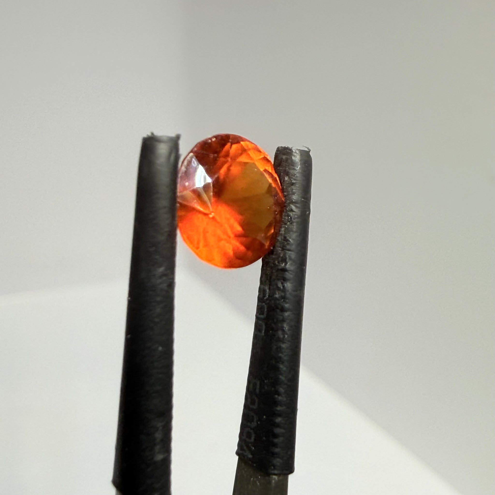 Hessonite Garnet, 1.77ct, Tanzania, Untreated Unheated, slight damage where the table meets the crown star facet, it’s not really noticeable, I have circled