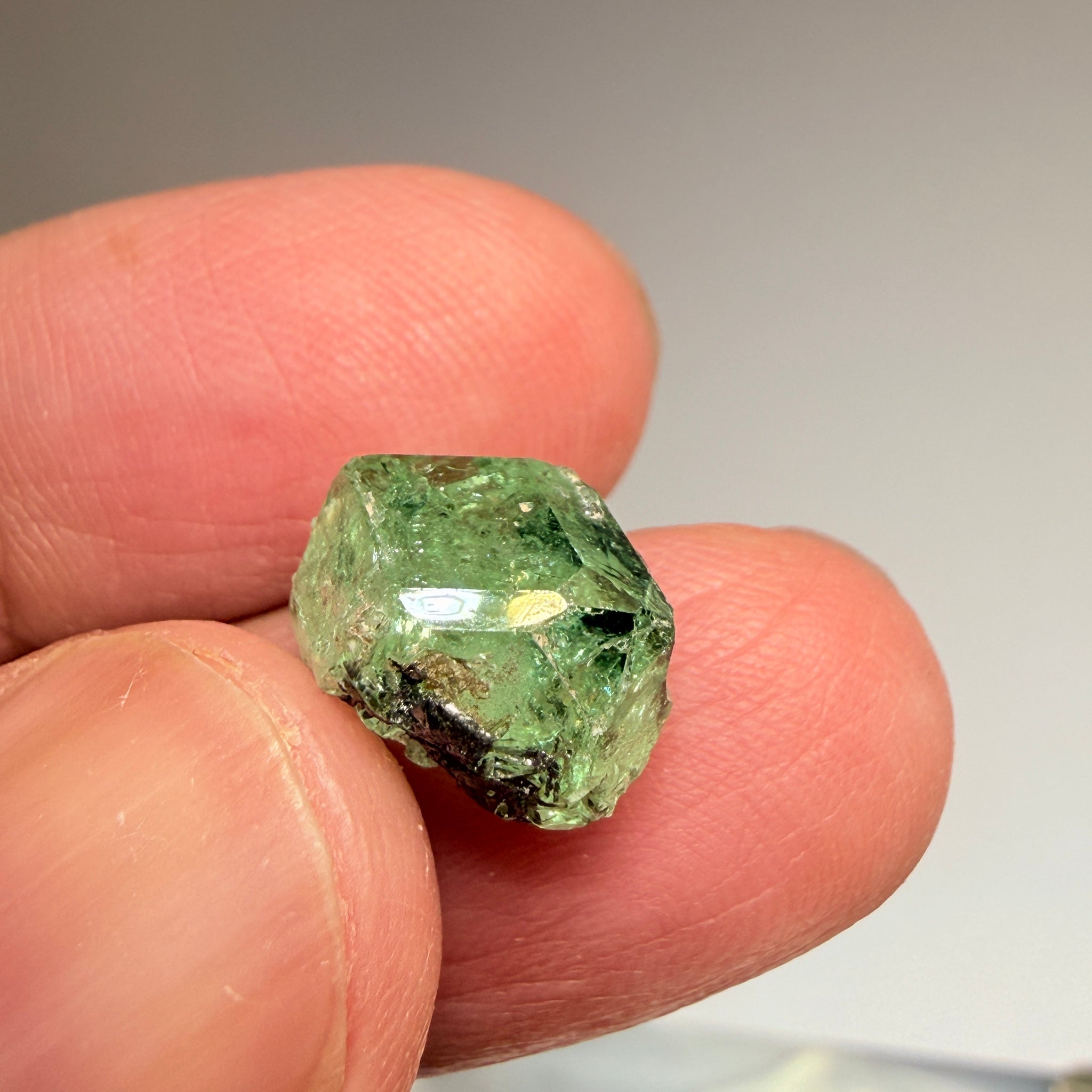 Merelani Mint Garnet Crystal Floater, 9.37ct, Tanzania, Untreated Unheated