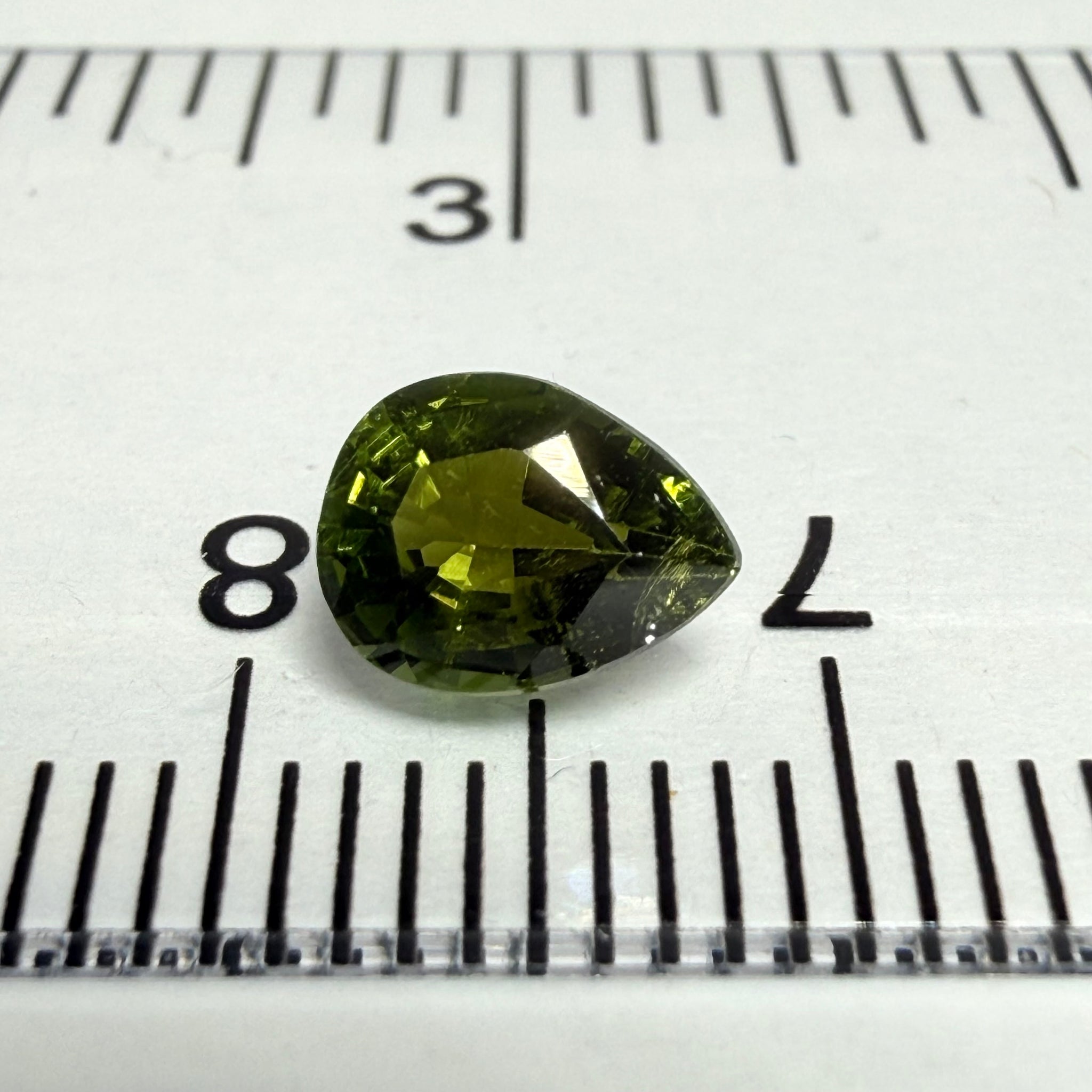 Chrome Tourmaline, 0.76ct, Tanzania, Untreated Unheated, native cut
