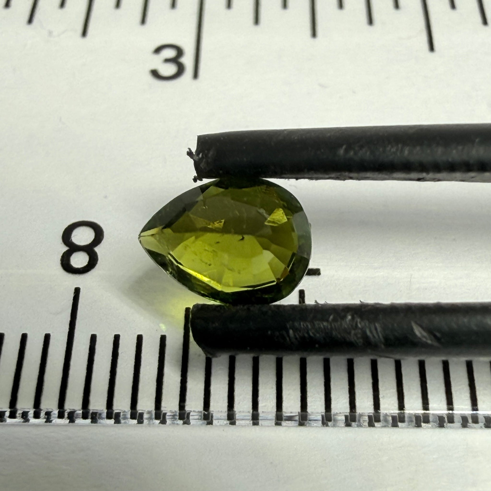 Chrome Tourmaline, 0.76ct, Tanzania, Untreated Unheated, native cut
