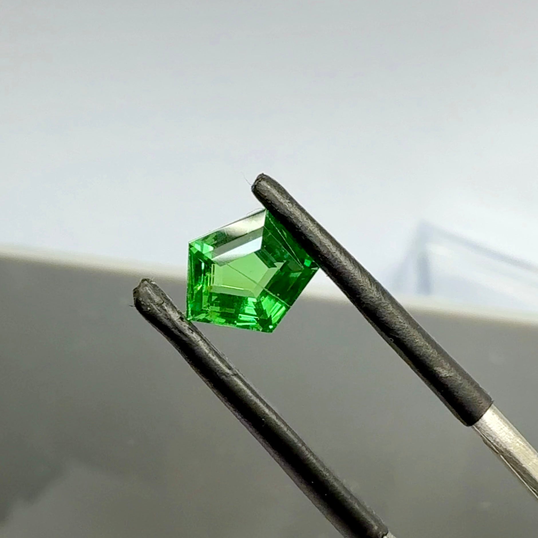 Tsavorite Garnet, 1.71ct, Tanzania, Untreated, Unheated, fancy cut