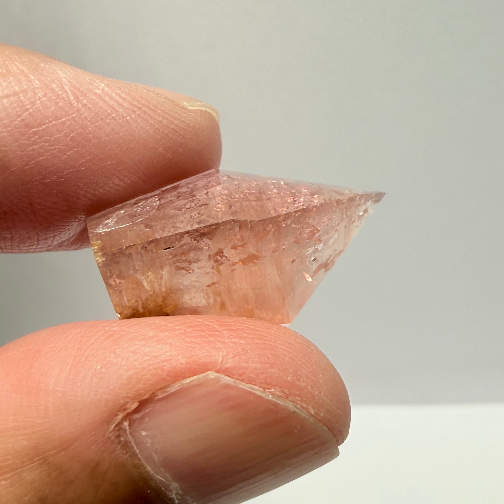 Tourmaline, 18.34ct, Congo, Untreated Unheated, fancy Freeform cut, would look fabulous as a centrepiece for a necklace or pendant
