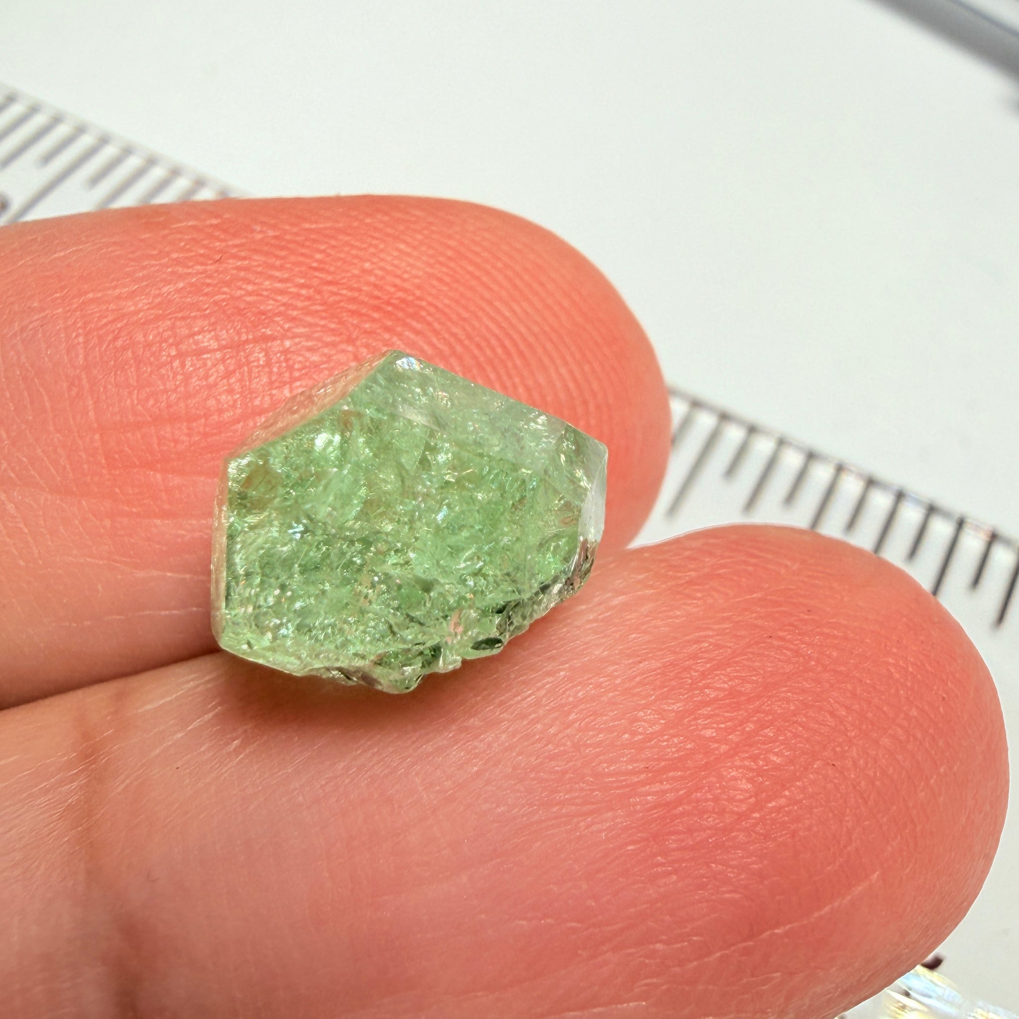 Merelani Mint Garnet Crystal, 8.86ct, Tanzania, Untreated Unheated