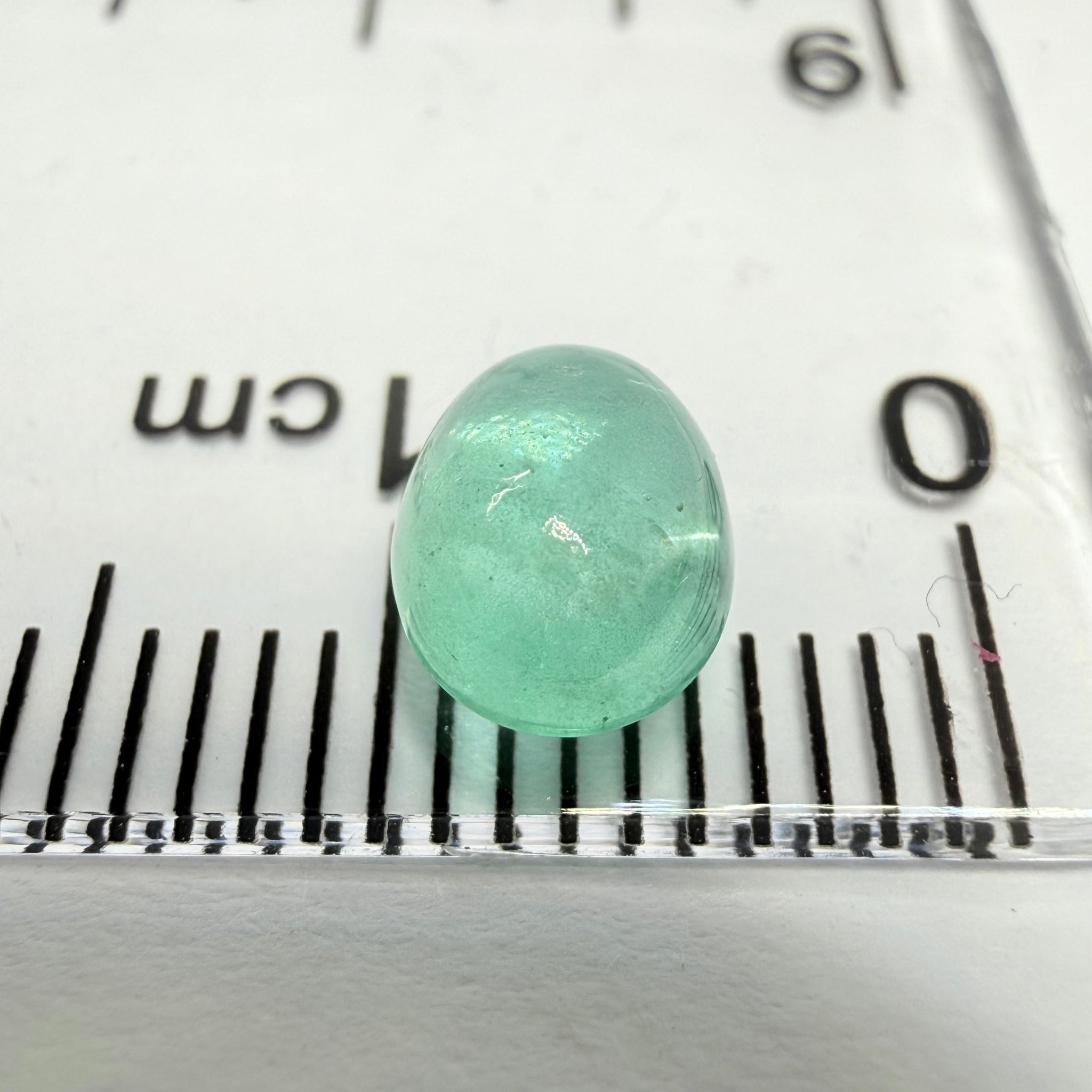 Emerald Cabochon, 1.04ct, Manyara, Tanzania. Untreated Unheated No Oil