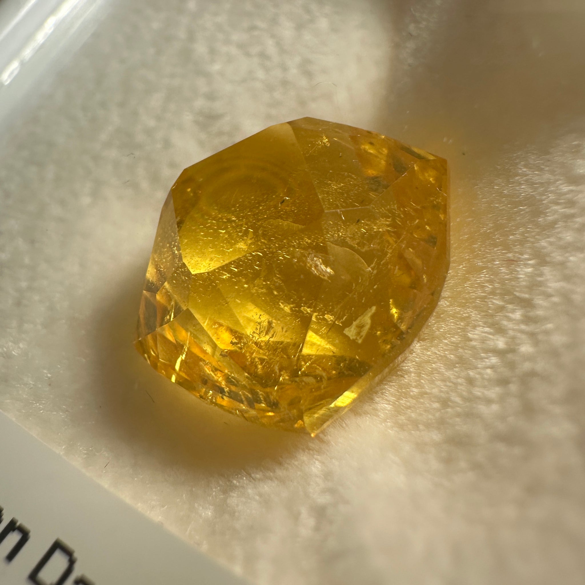 Golden Danburite, 16.96ct, Tanzania, Untreated Unheated. Precision Cut, Collectors Stone, Very Rare and Difficult To Get In This Size and Vibrancy