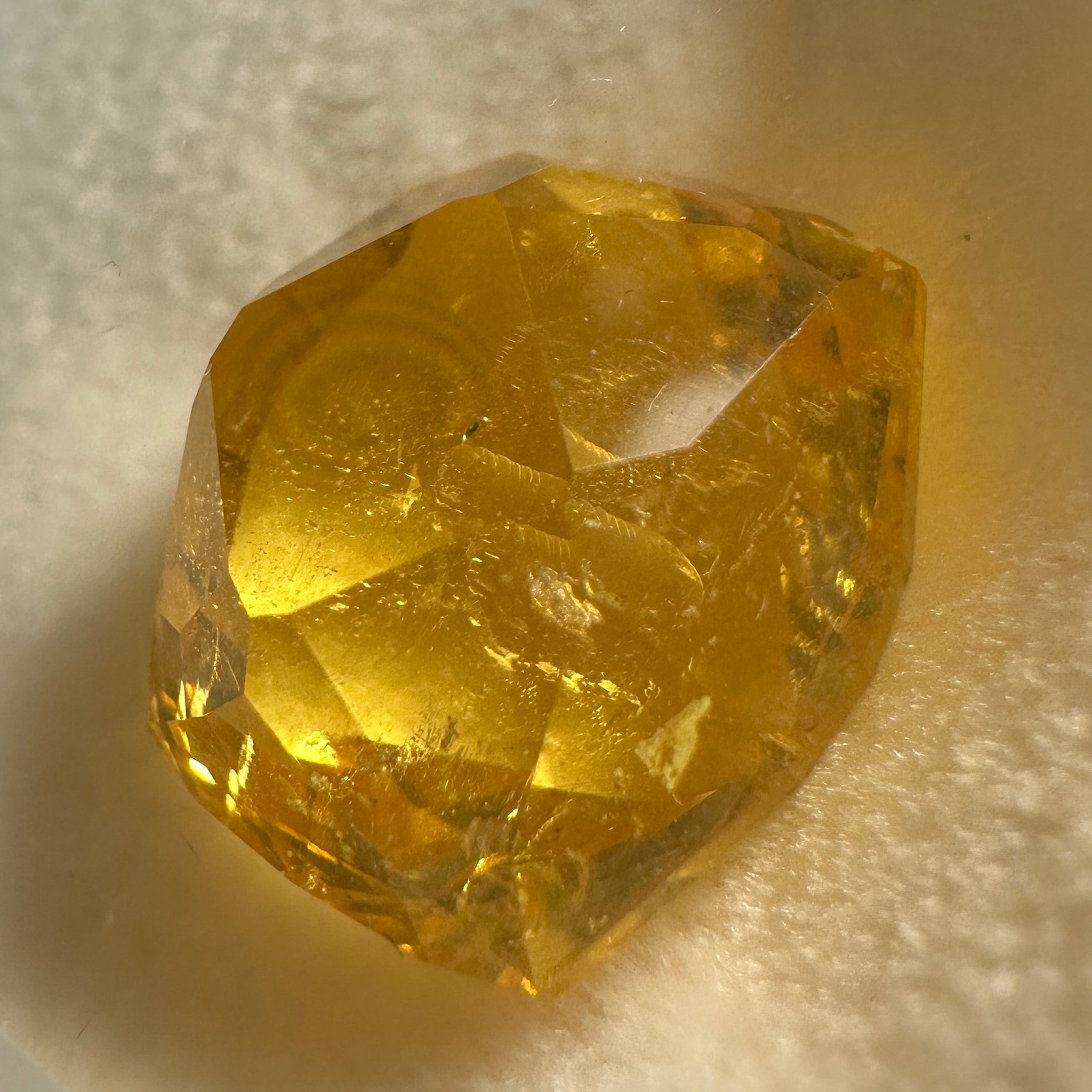 Golden Danburite, 16.96ct, Tanzania, Untreated Unheated. Precision Cut, Collectors Stone, Very Rare and Difficult To Get In This Size and Vibrancy