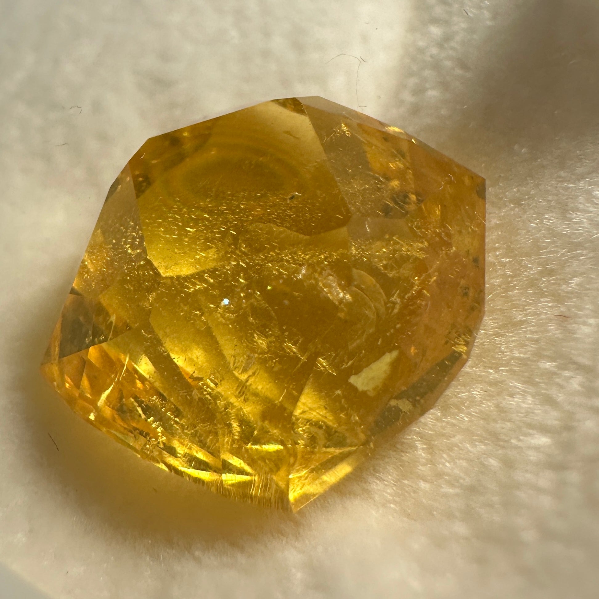 Golden Danburite, 16.96ct, Tanzania, Untreated Unheated. Precision Cut, Collectors Stone, Very Rare and Difficult To Get In This Size and Vibrancy