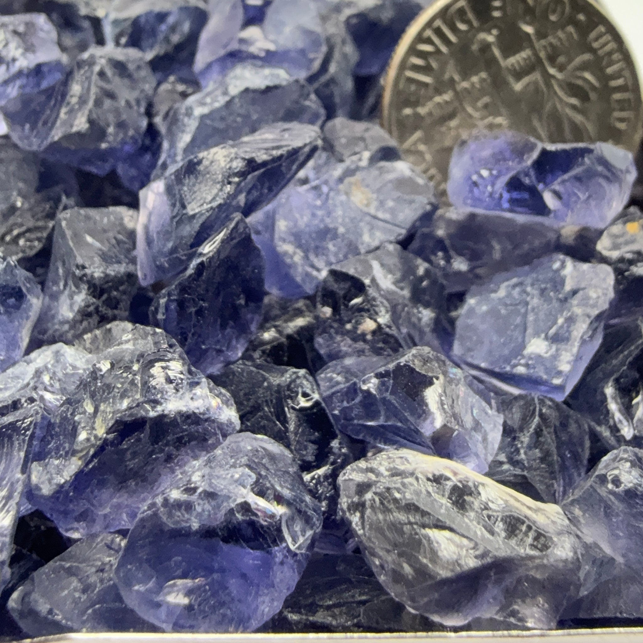 Iolite from Babati, Tanzania, Untreated Unheated, FACETING ROUGH, EYE CLEAN SINGLES- price is per stone on a bind pour basis, av size is 2.6ct