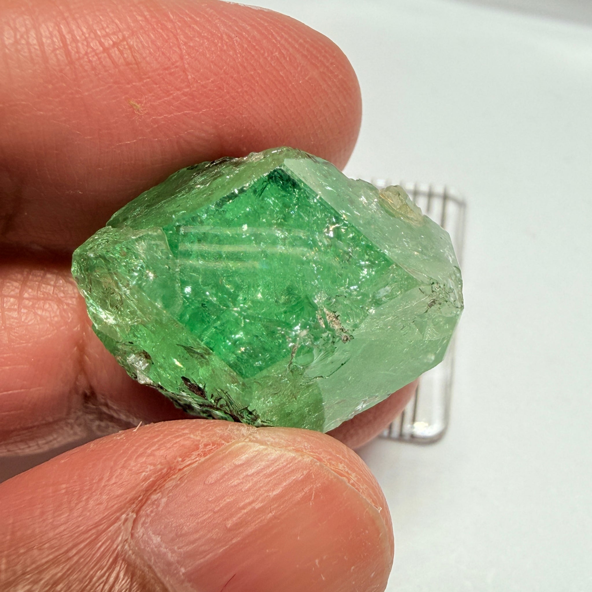 Merelani Mint Garnet Crystal, 53.94ct, Tanzania, Untreated Unheated