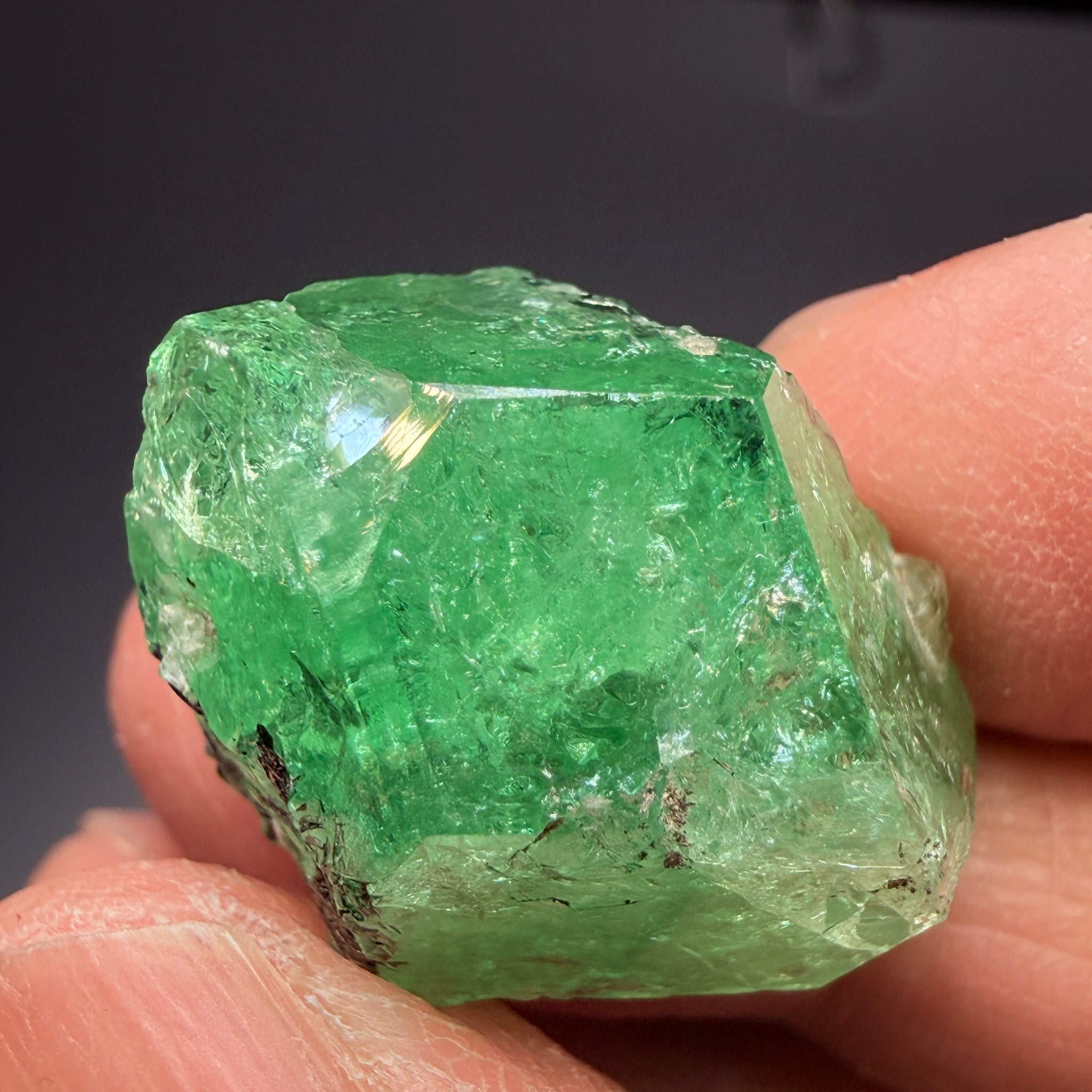 Merelani Mint Garnet Crystal, 53.94ct, Tanzania, Untreated Unheated