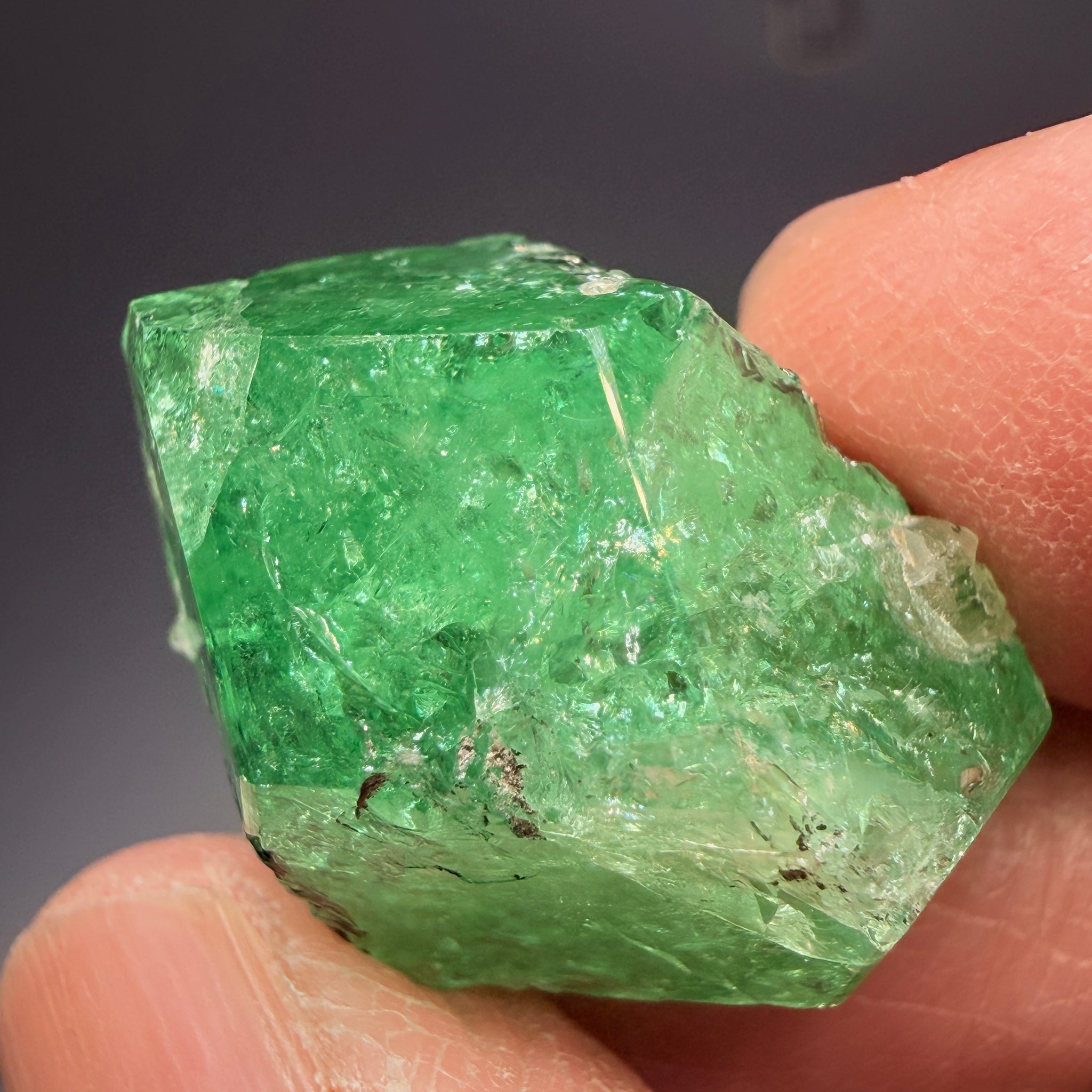 Merelani Mint Garnet Crystal, 53.94ct, Tanzania, Untreated Unheated