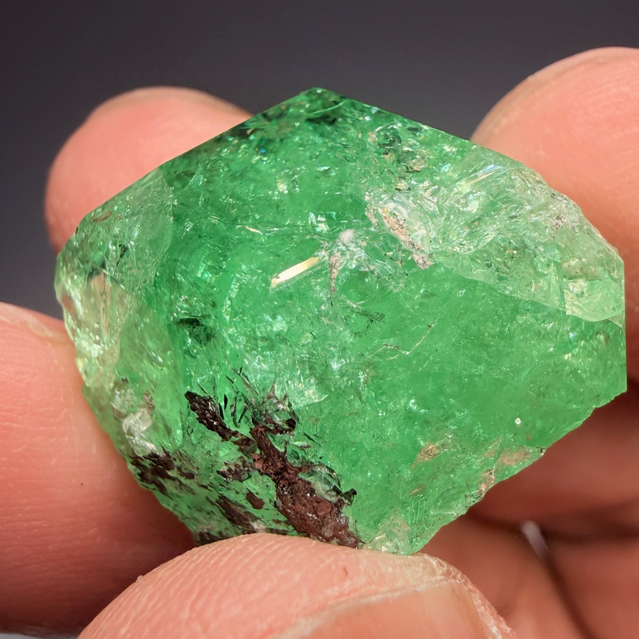 Merelani Mint Garnet Crystal, 53.94ct, Tanzania, Untreated Unheated