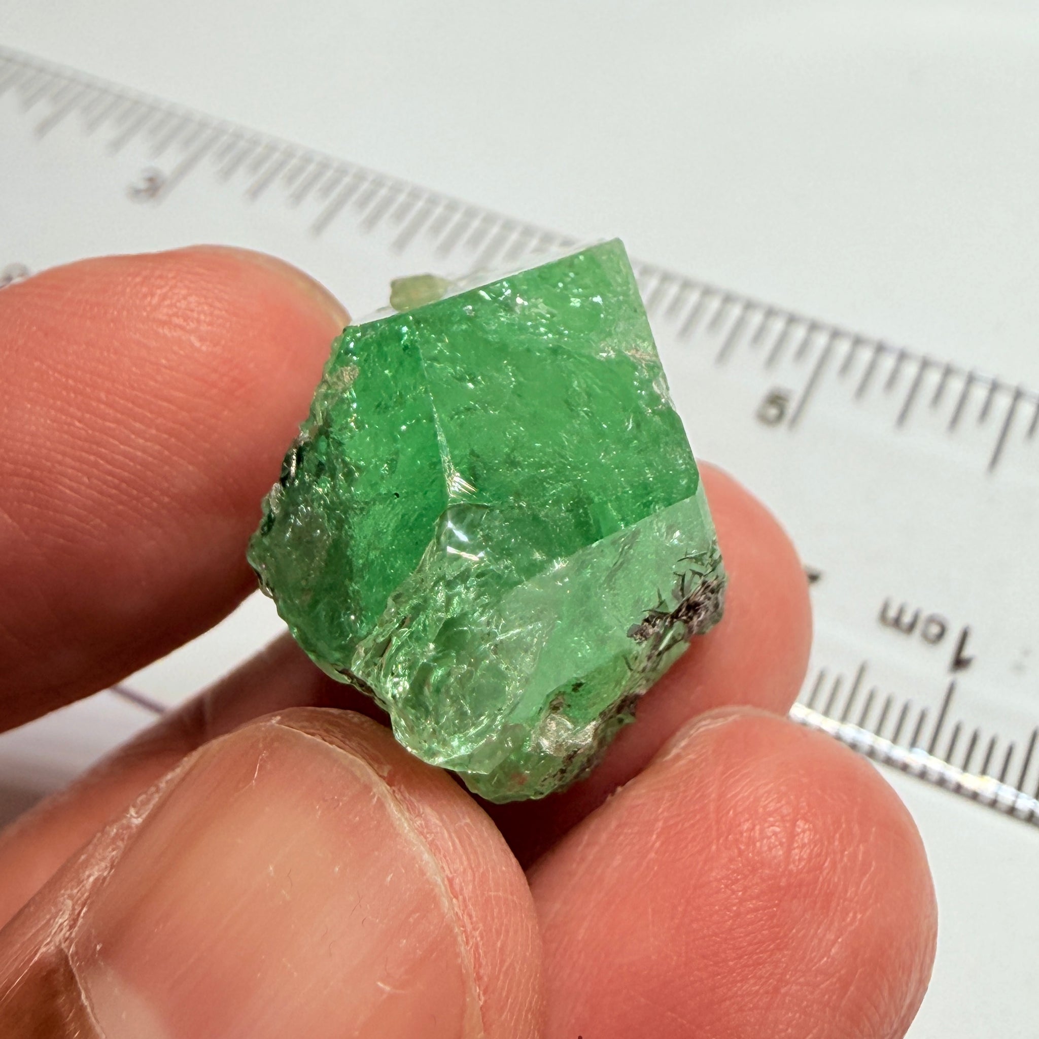 Merelani Mint Garnet Crystal, 53.94ct, Tanzania, Untreated Unheated