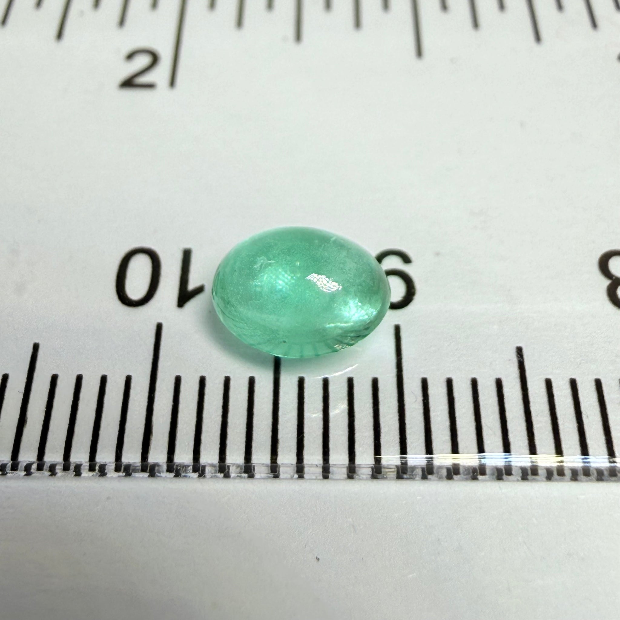 Emerald Cabochon, 1.04ct, Manyara, Tanzania. Untreated Unheated No Oil