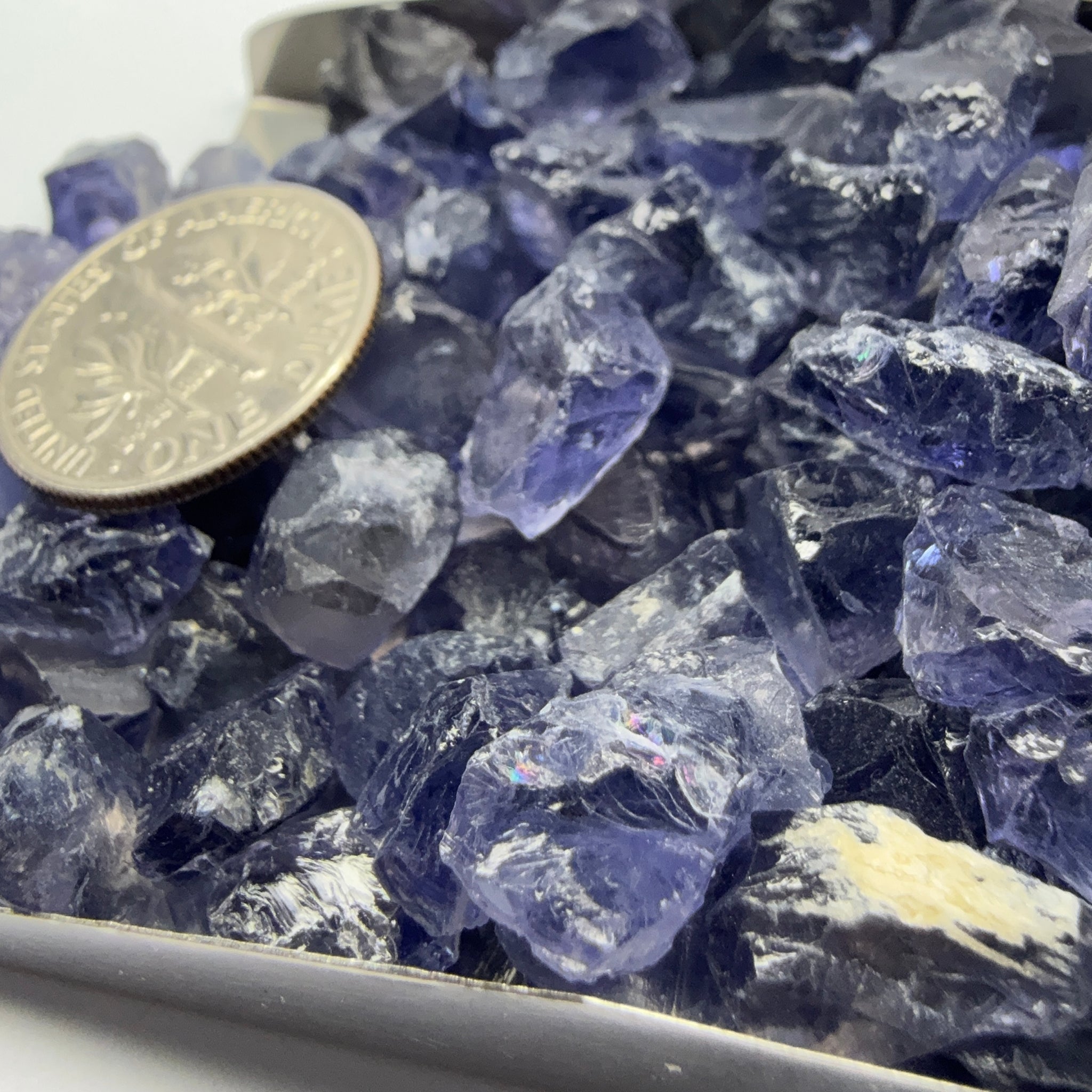 Iolite from Babati, Tanzania, Untreated Unheated, FACETING ROUGH, EYE CLEAN SINGLES- price is per stone on a bind pour basis, av size is 2.6ct