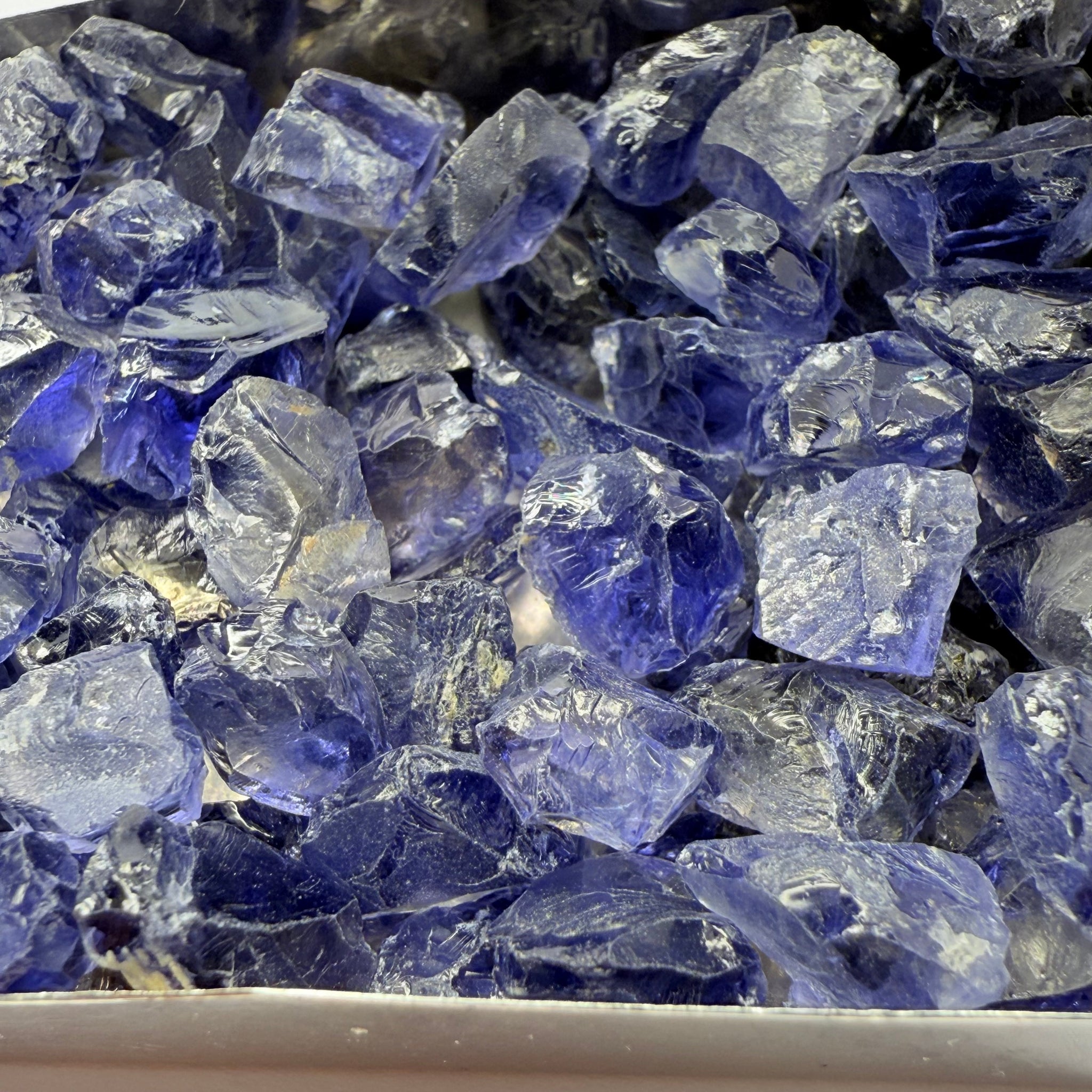 Iolite from Babati, Tanzania, Untreated Unheated, FACETING ROUGH, EYE CLEAN SINGLES- price is per stone on a bind pour basis, av size is 2.6ct