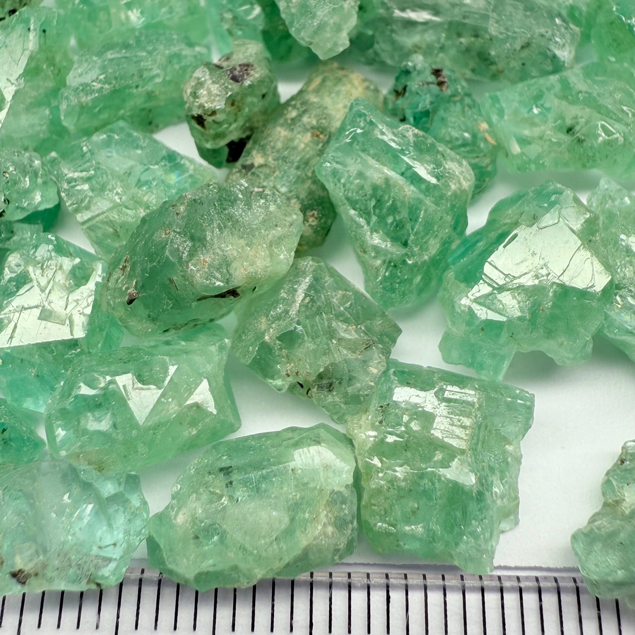 Etched Emerald Crystals, Magara, Lake Manyara, Tanzania, Untreated Unheated. SINGLES price is per piece, sold on a blind pour, they’re nicely etched but not the usual top notch grade