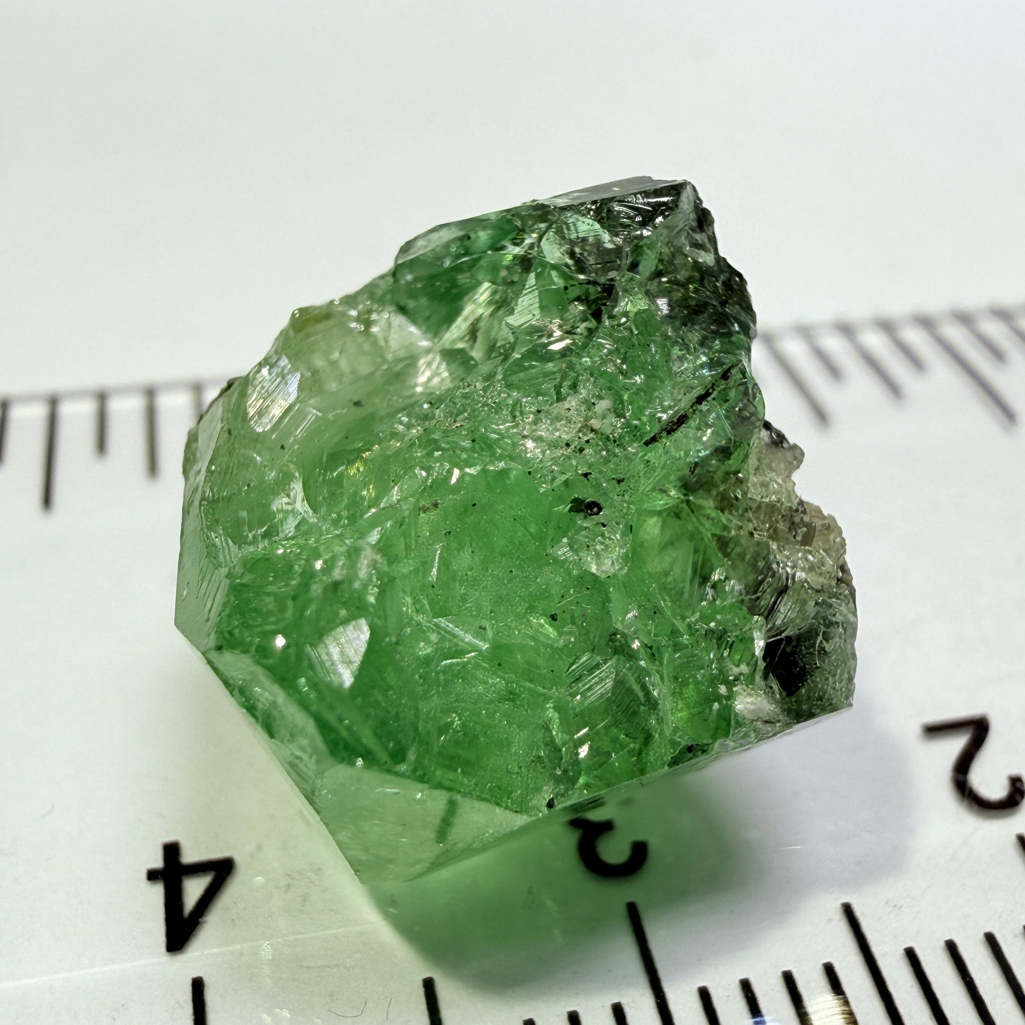 Merelani Mint Garnet Crystal Floater, 20.87ct, Tanzania, Untreated Unheated