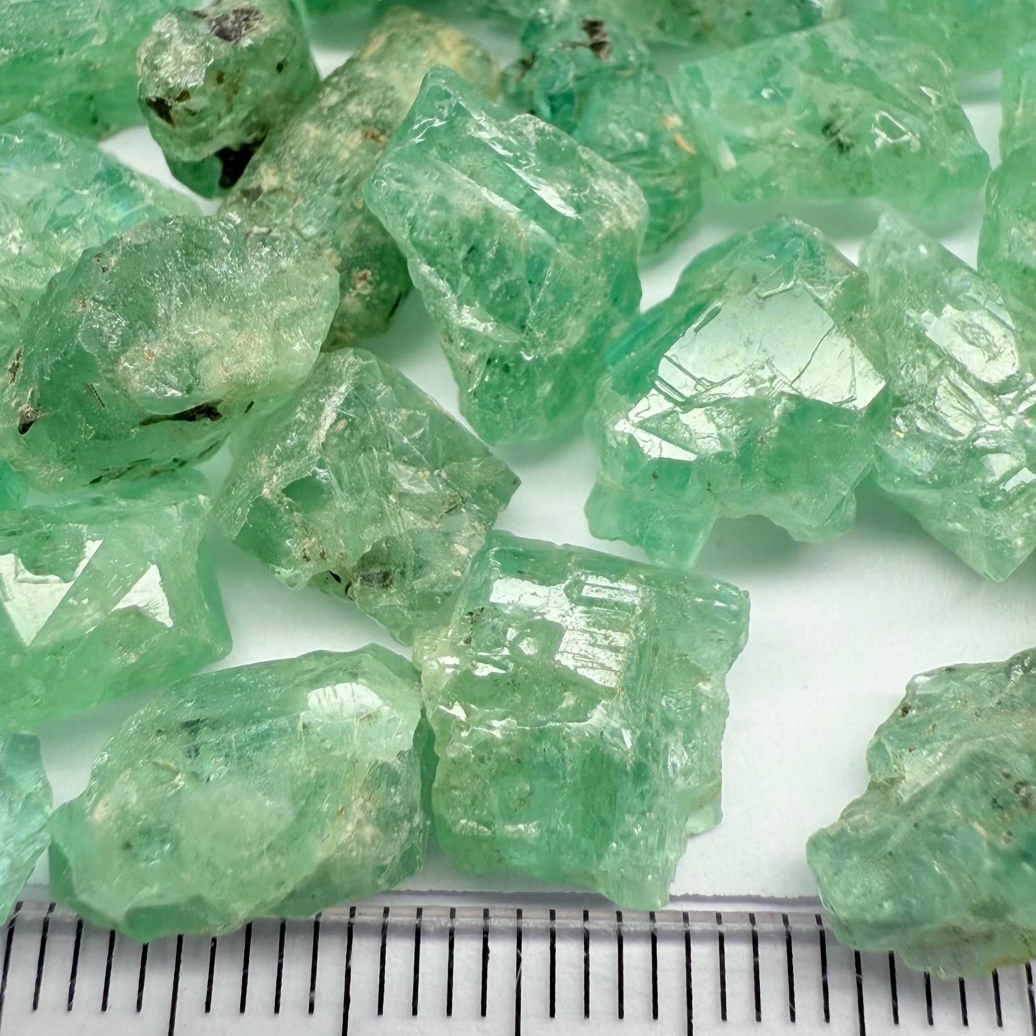 Etched Emerald Crystals, Magara, Lake Manyara, Tanzania, Untreated Unheated. SINGLES price is per piece, sold on a blind pour, they’re nicely etched but not the usual top notch grade