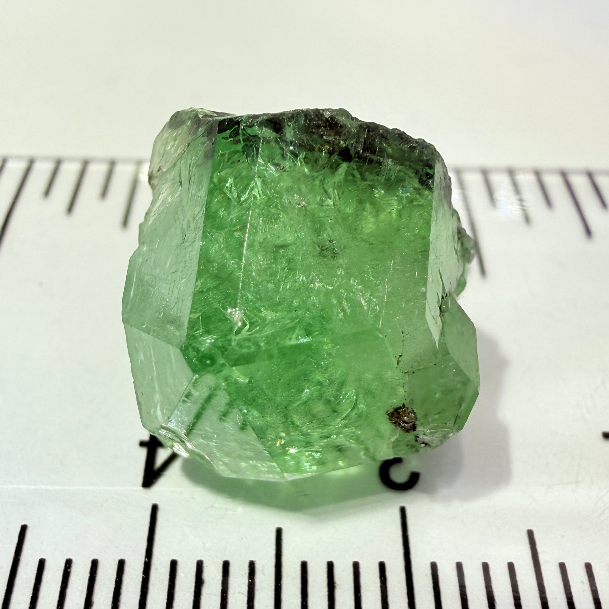 Merelani Mint Garnet Crystal Floater, 20.87ct, Tanzania, Untreated Unheated