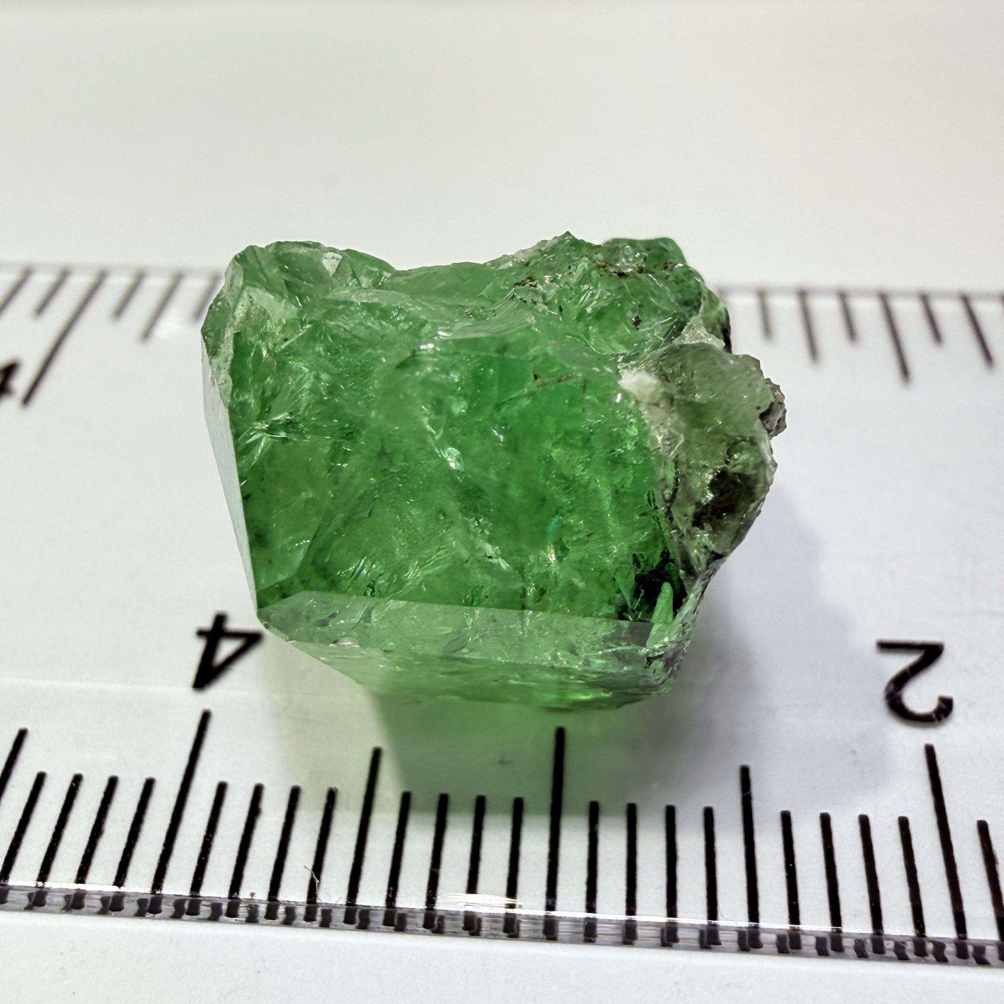 Merelani Mint Garnet Crystal Floater, 20.87ct, Tanzania, Untreated Unheated