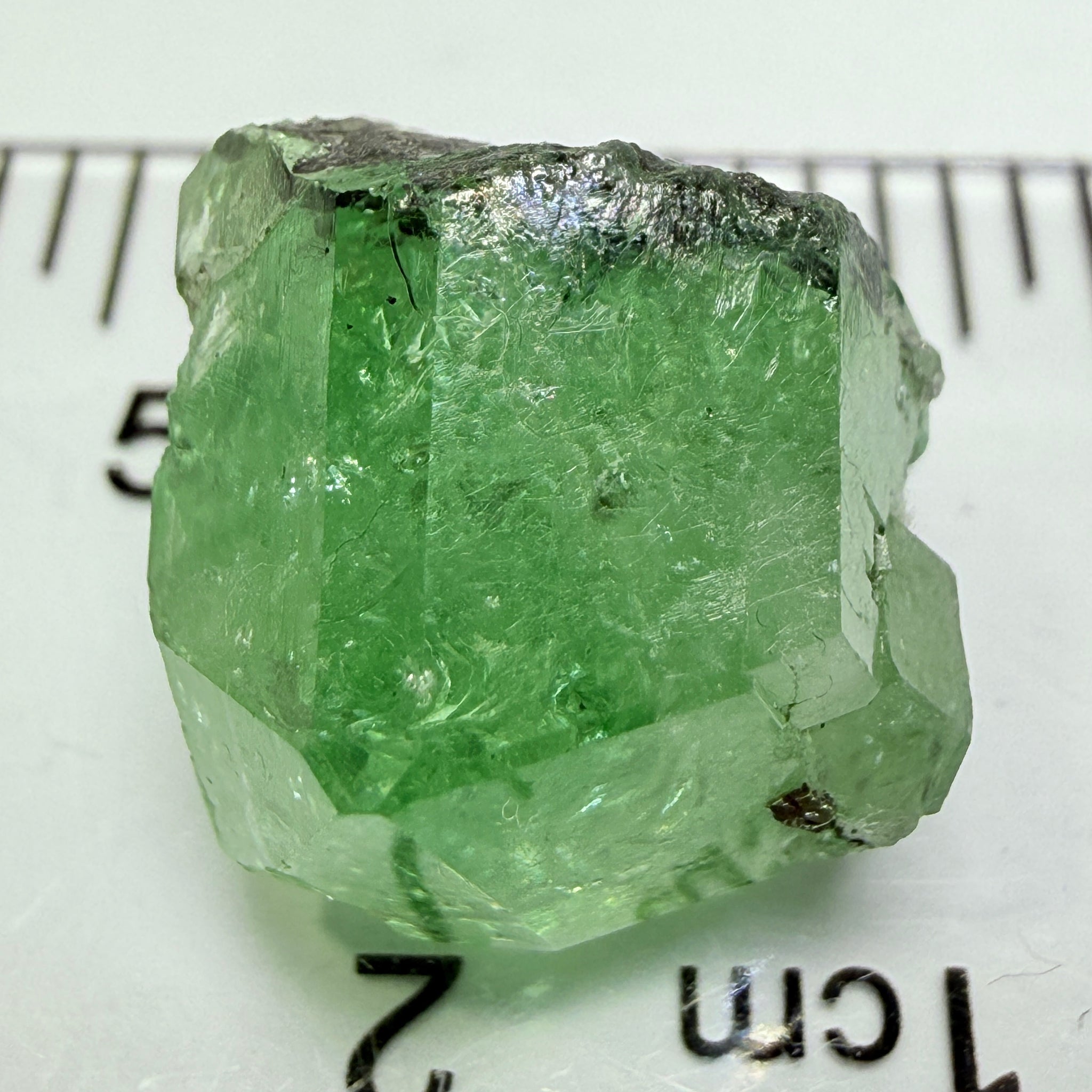 Merelani Mint Garnet Crystal Floater, 20.87ct, Tanzania, Untreated Unheated