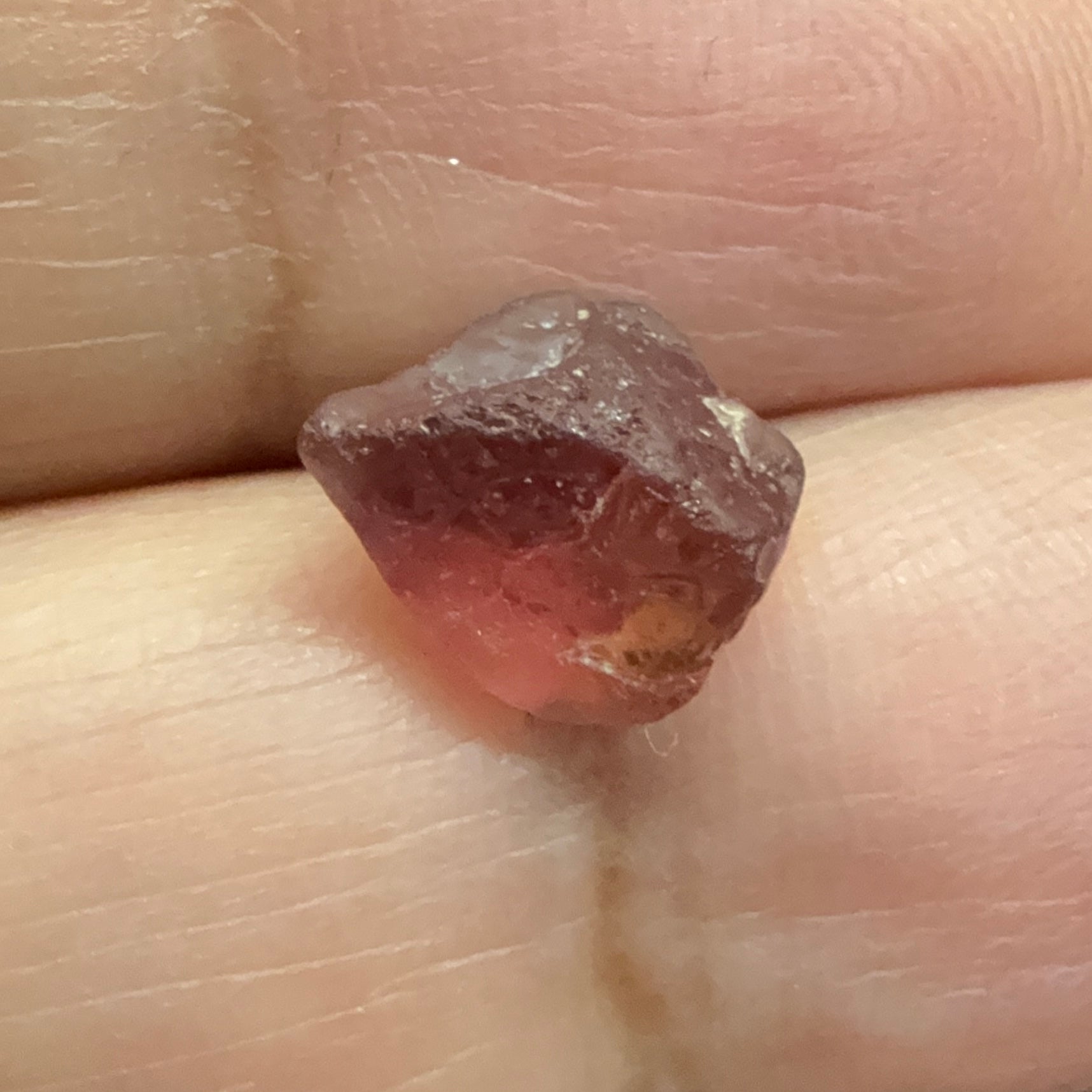 Mahenge Garnet, 3.65ct, vvs-if with a tiny piece of gunk, see photos I have circled it, Tanzania, Untreated Unheated