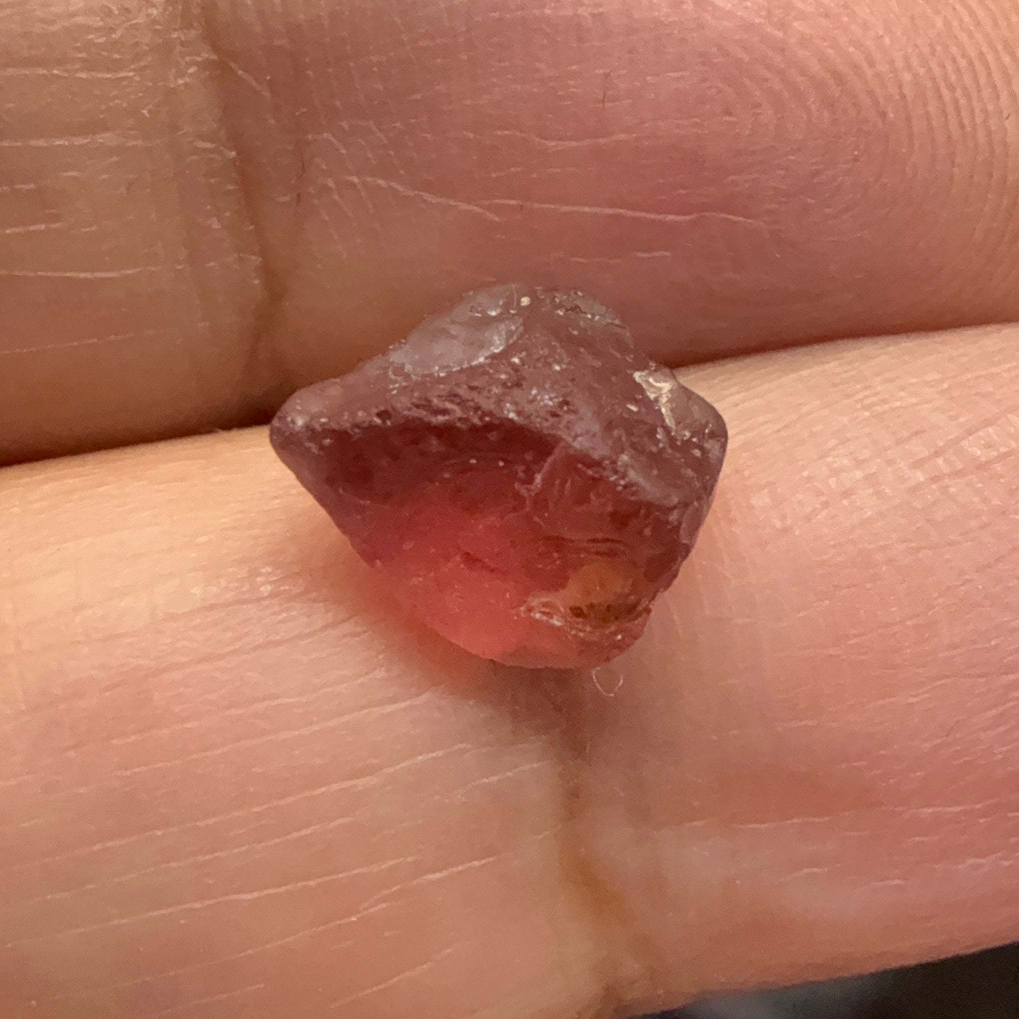 Mahenge Garnet, 3.65ct, vvs-if with a tiny piece of gunk, see photos I have circled it, Tanzania, Untreated Unheated