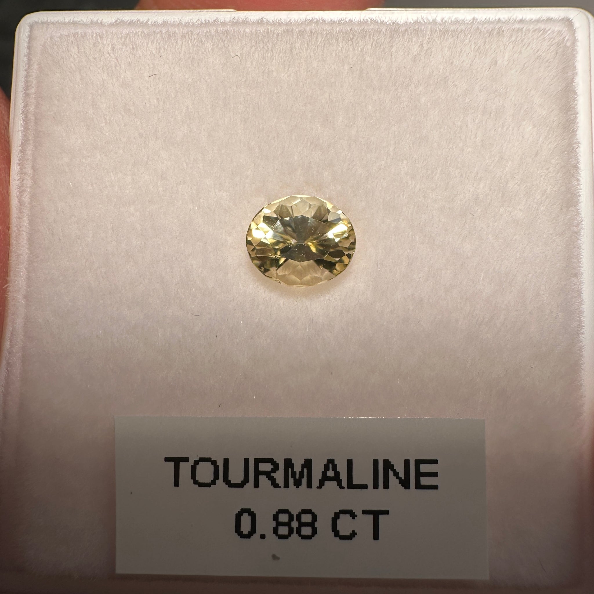 Yellow Tourmaline, 0.88ct, Tanzania, Untreated Unheated