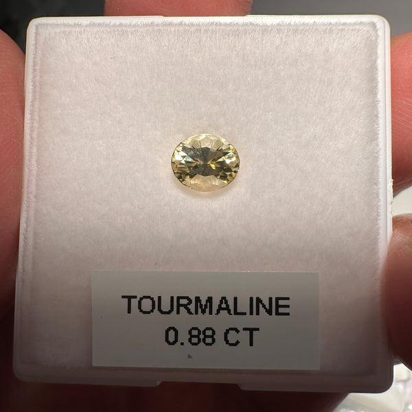 Yellow Tourmaline, 0.88ct, Tanzania, Untreated Unheated