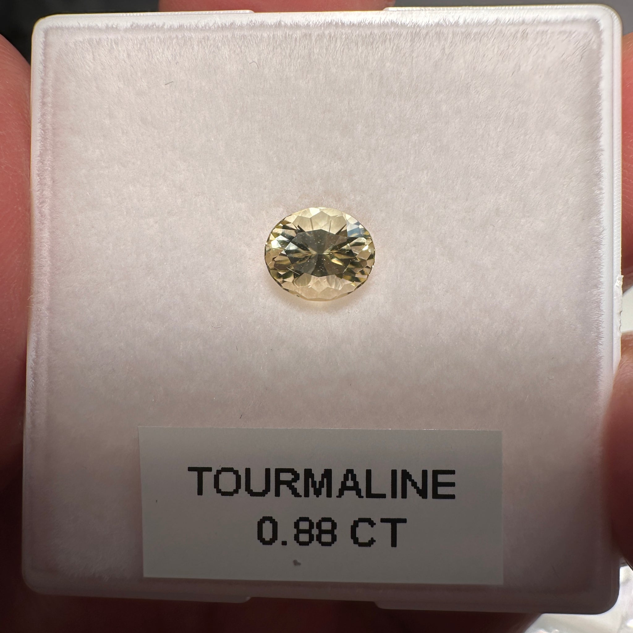 Yellow Tourmaline, 0.88ct, Tanzania, Untreated Unheated