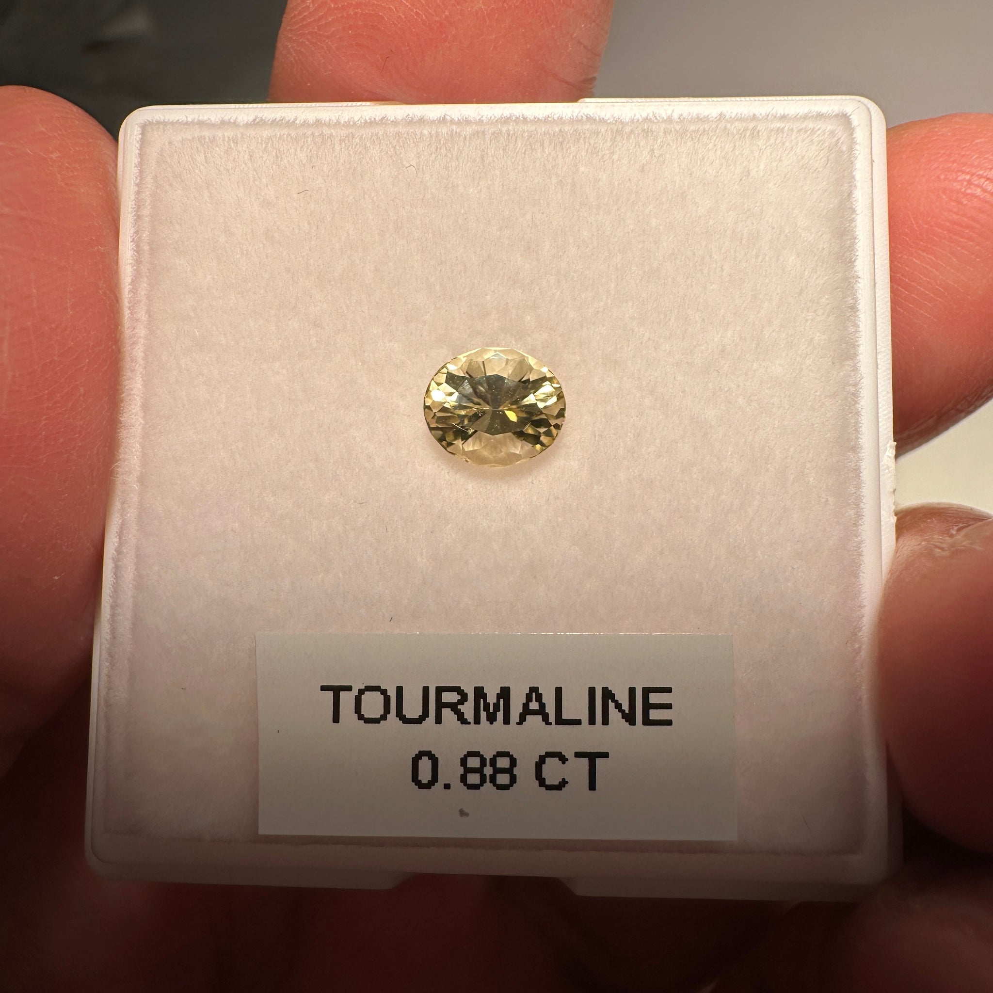 Yellow Tourmaline, 0.88ct, Tanzania, Untreated Unheated