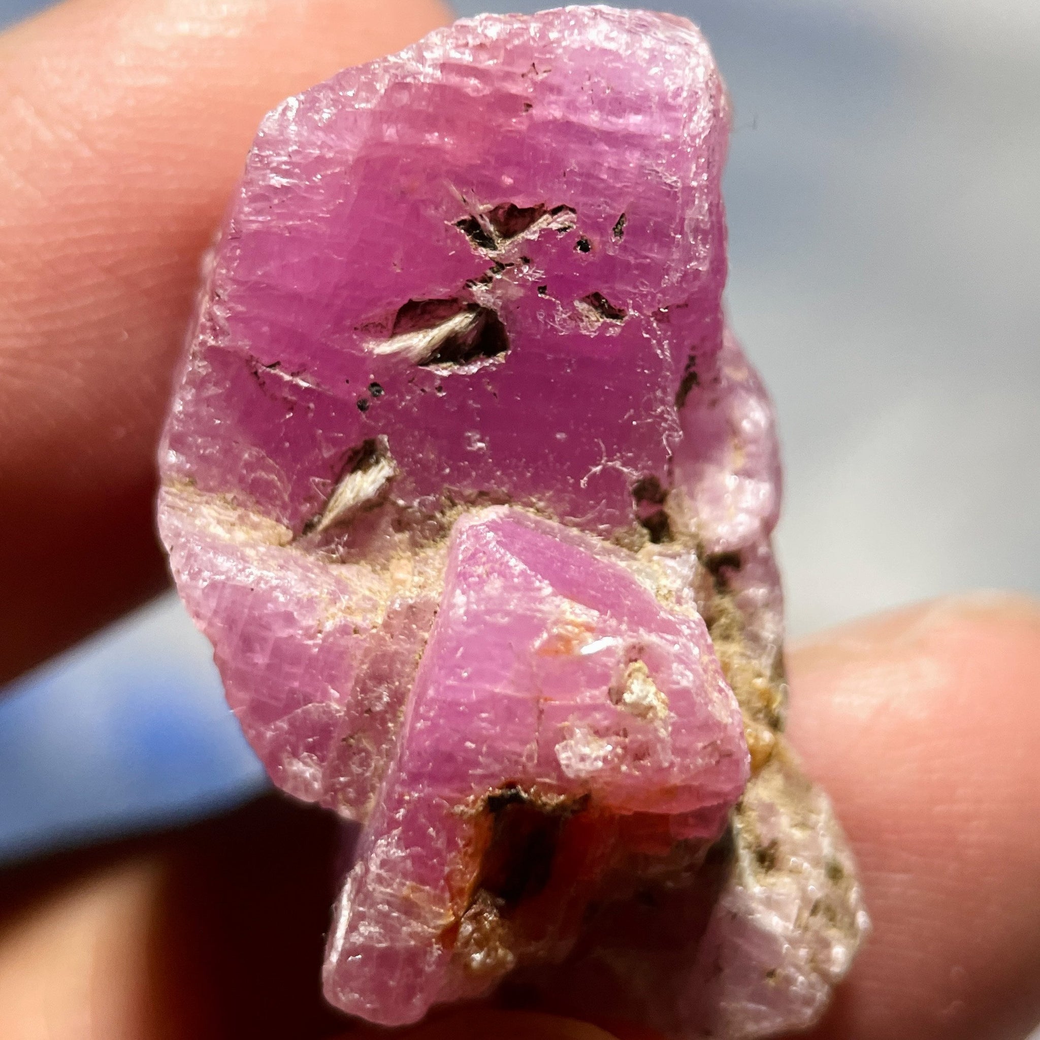 55.00Ct Sapphire Crystal Morogoro Tanzania Untreated Unheated. 3 X 1.73 1.35Cm