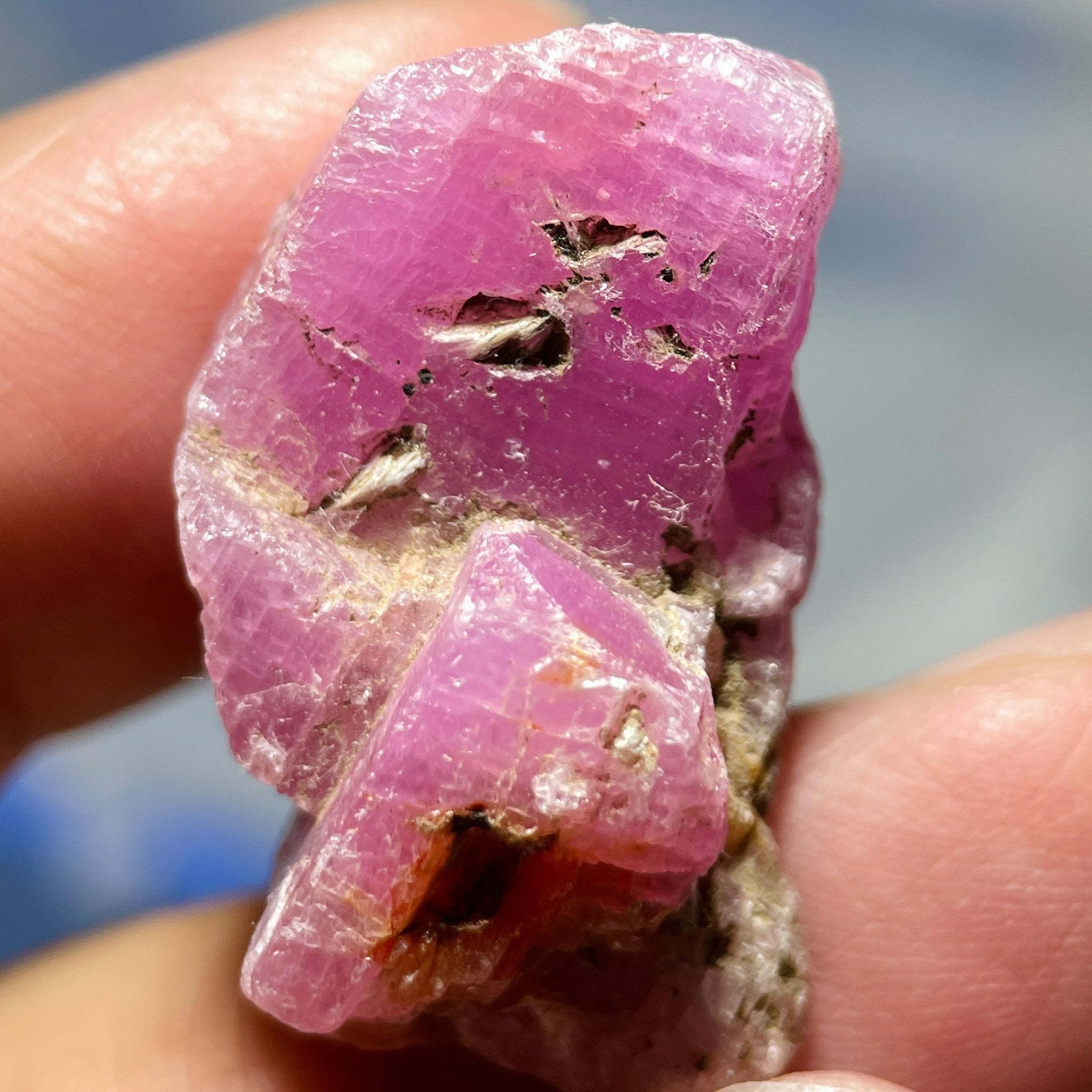 55.00Ct Sapphire Crystal Morogoro Tanzania Untreated Unheated. 3 X 1.73 1.35Cm