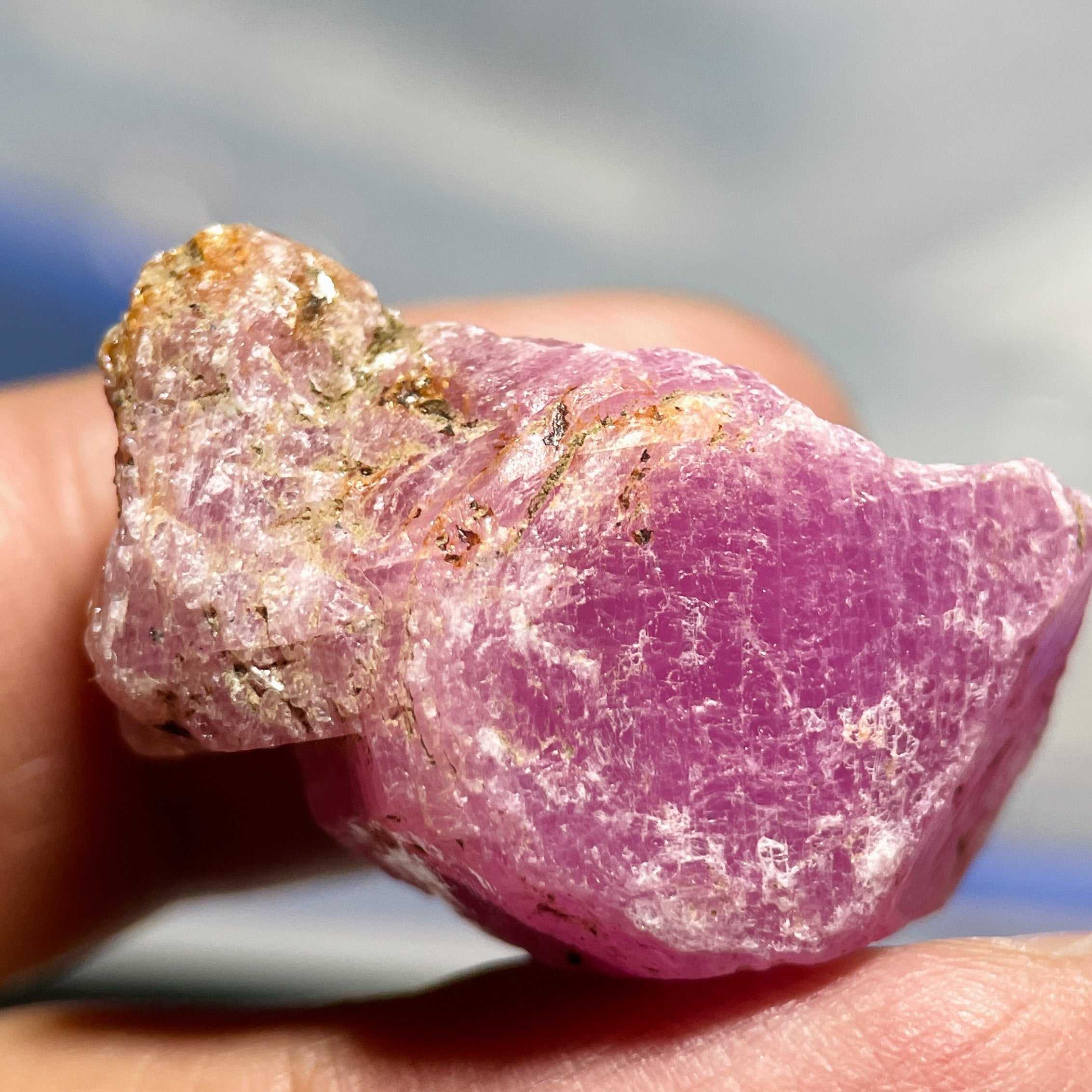 55.00Ct Sapphire Crystal Morogoro Tanzania Untreated Unheated. 3 X 1.73 1.35Cm