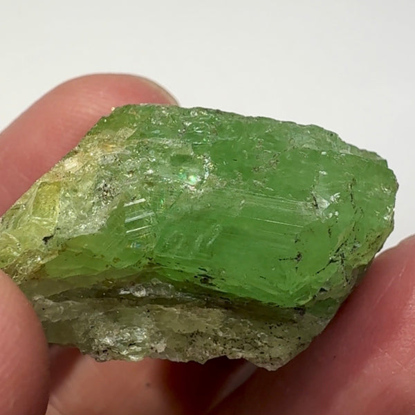 Tsavorite Garnet Crystal, 107.33ct, Merelani, Tanzania, Untreated Unheated