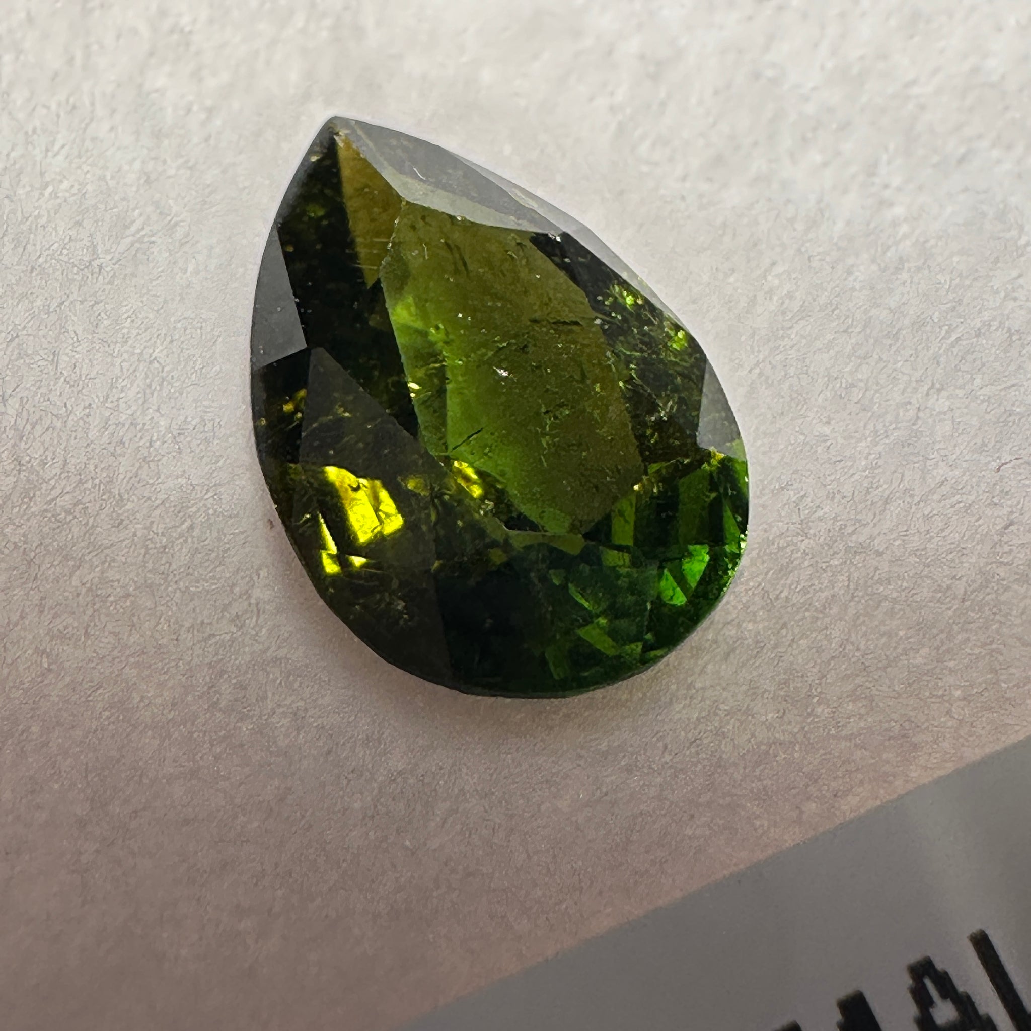 Tourmaline, 2.42ct, Tanzania, Untreated Unheated, slightly included, native cut