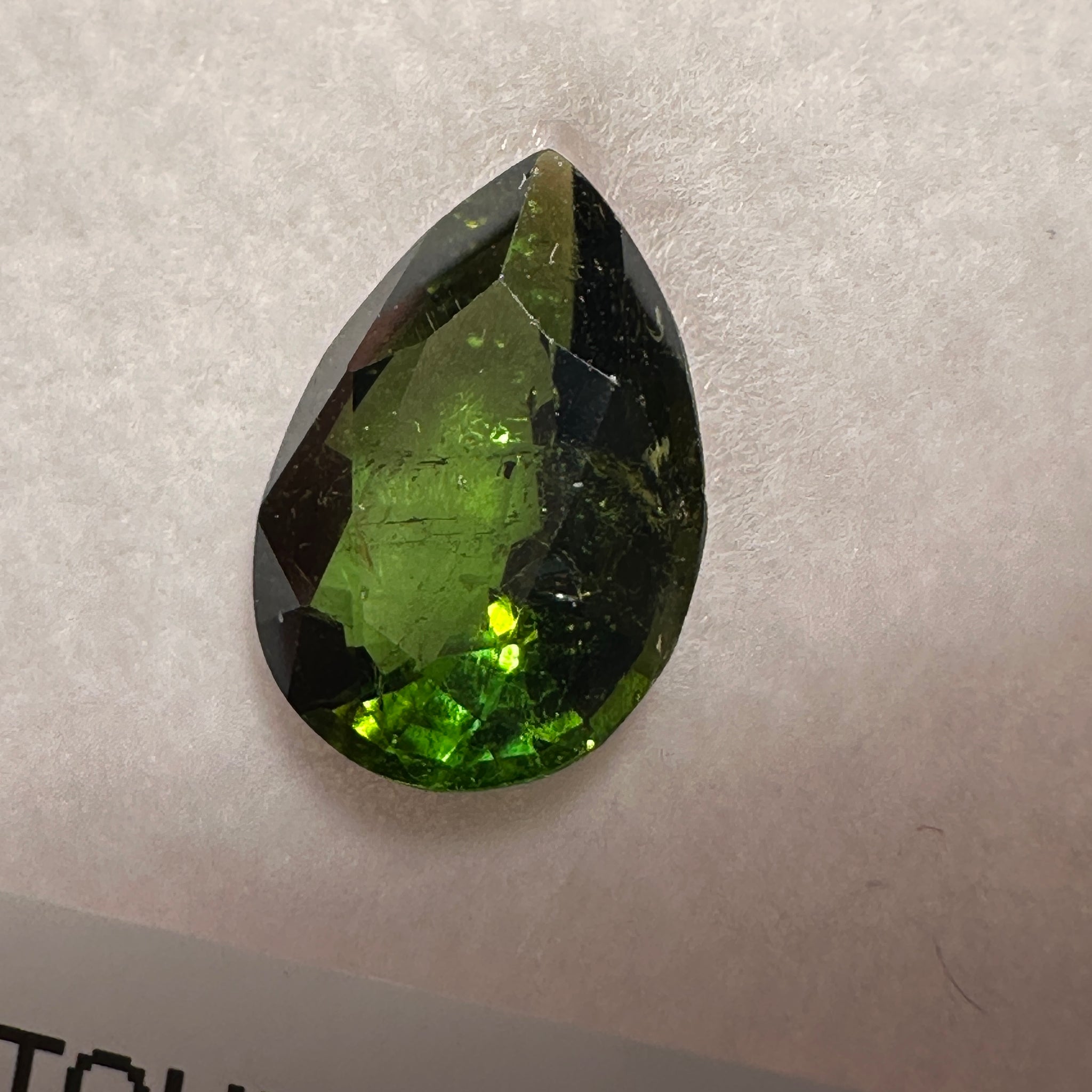 Tourmaline, 2.42ct, Tanzania, Untreated Unheated, slightly included, native cut