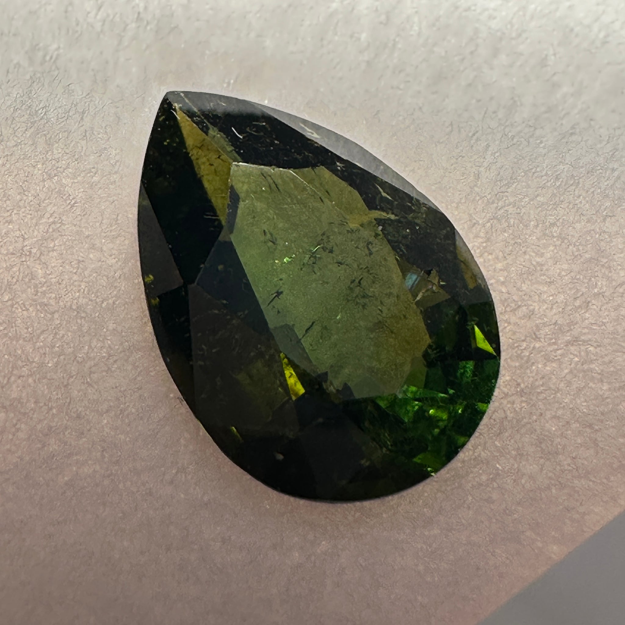 Tourmaline, 2.42ct, Tanzania, Untreated Unheated, slightly included, native cut