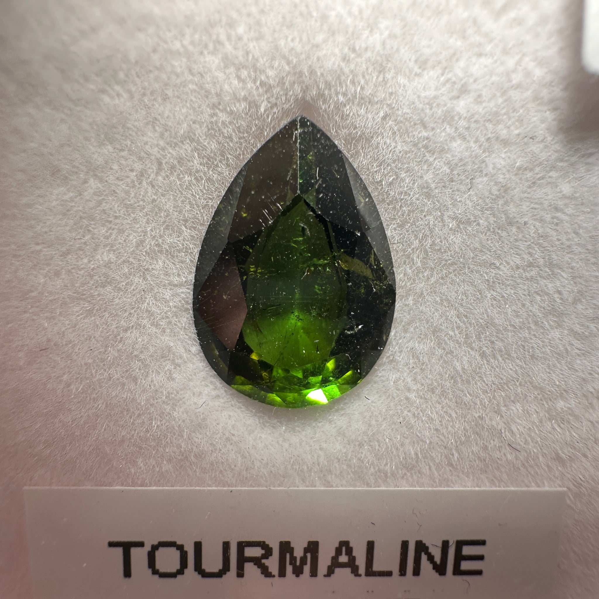 Tourmaline, 2.42ct, Tanzania, Untreated Unheated, slightly included, native cut