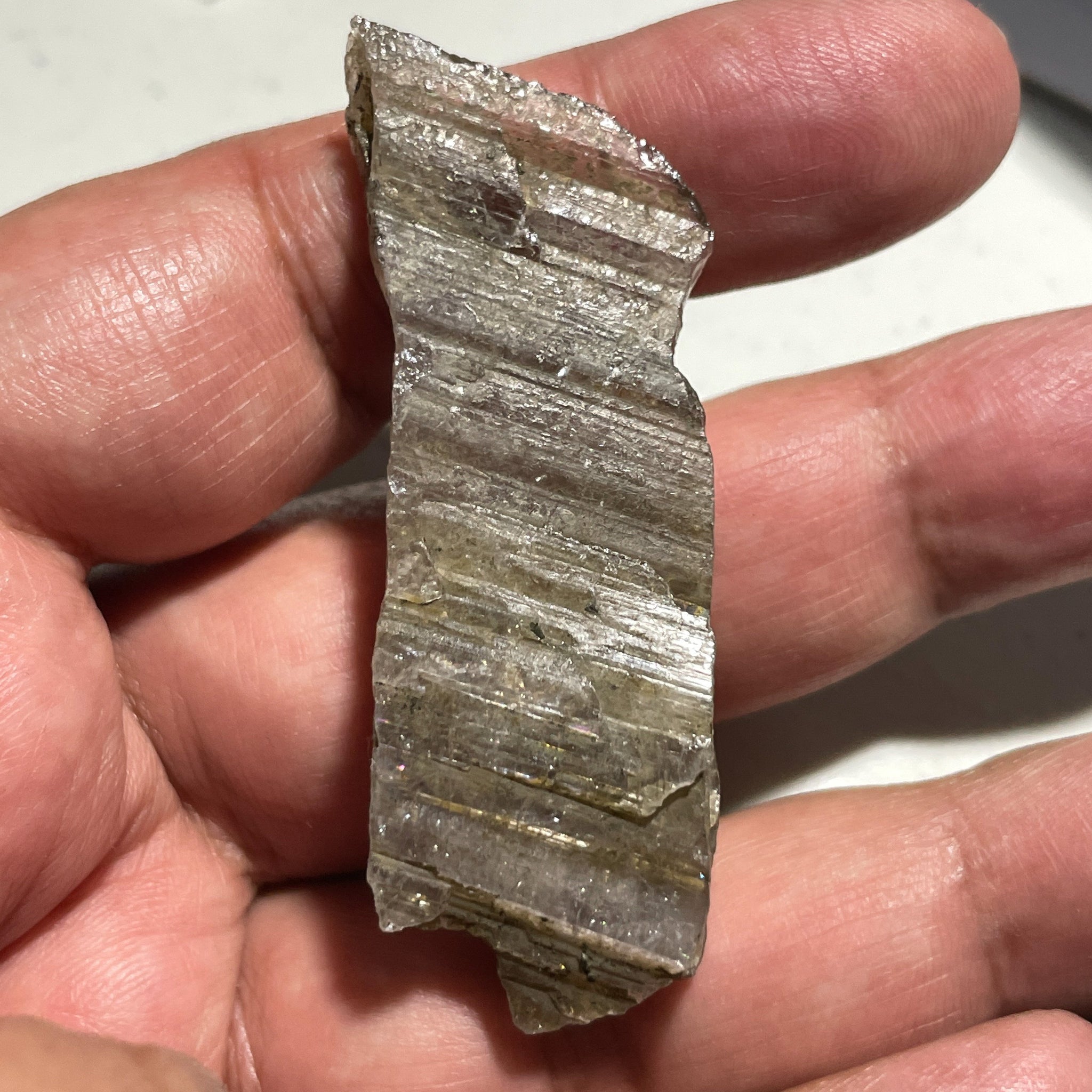 122Ct Magnesio Axinite Crystal Merelani Tanzania. 6.1 X 2.2 1.8Cm