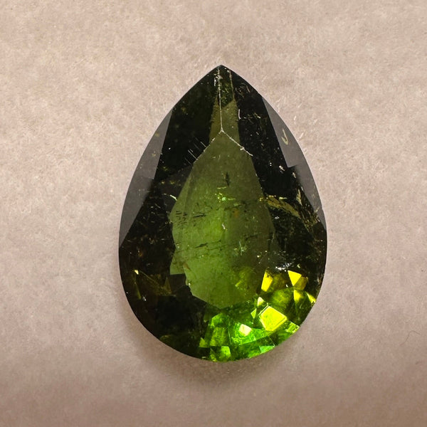 Tourmaline, 2.42ct, Tanzania, Untreated Unheated, slightly included, native cut